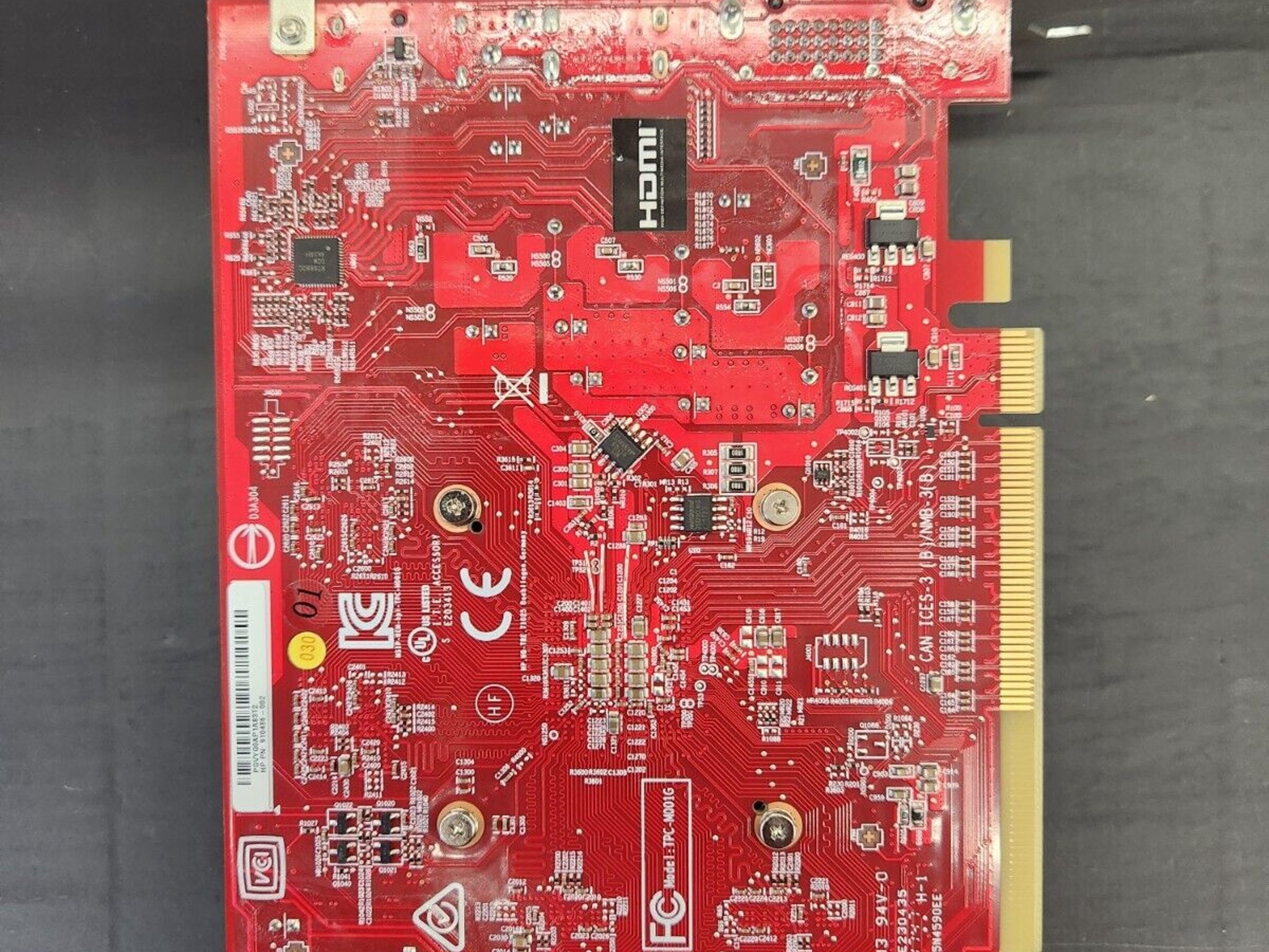 HP AMD Radeon RX 460 2GB GDDR5 Graphics Card - DisplayPort, DVI, HDMI