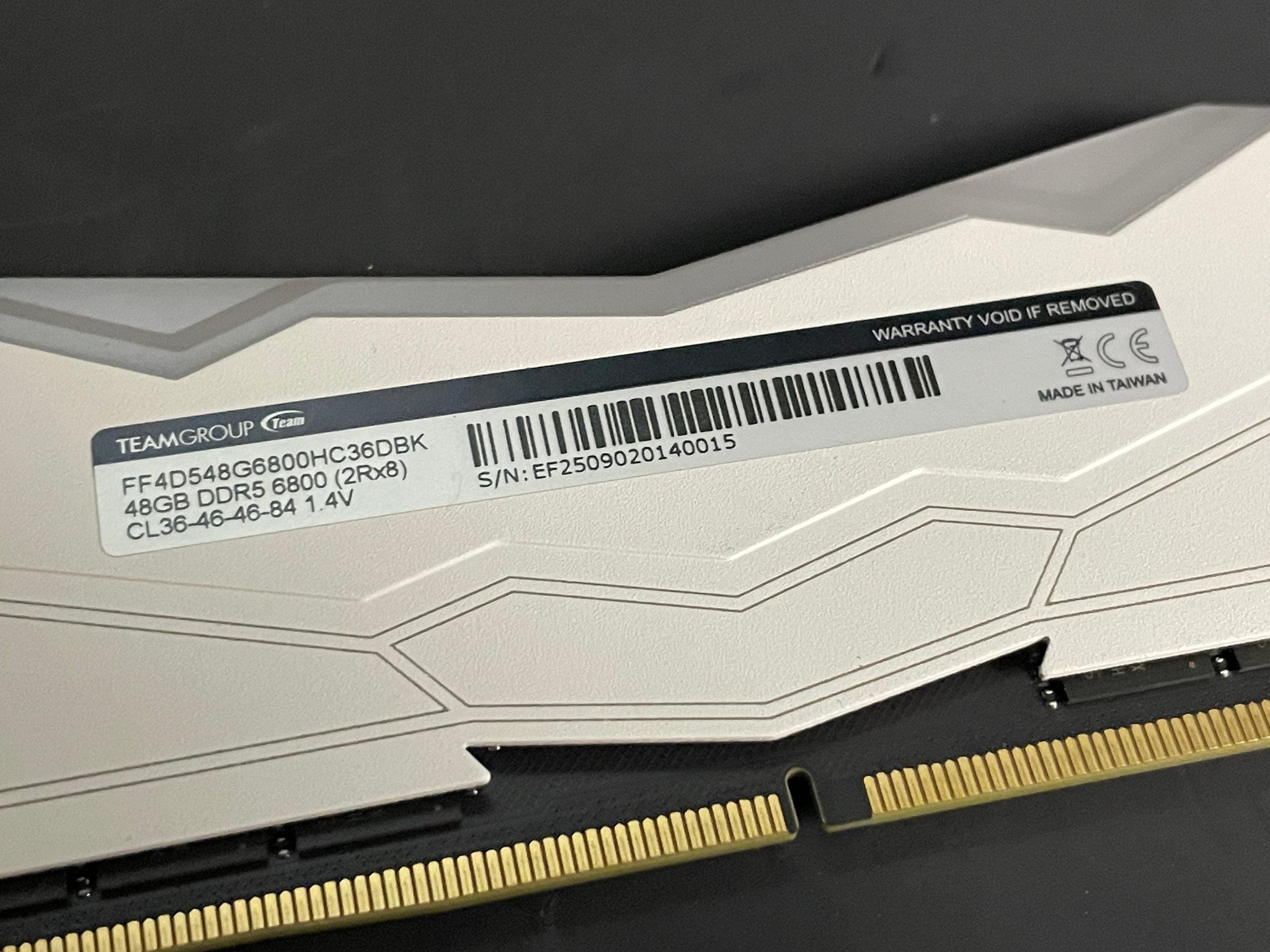 Teamgroup 48GB (1x48GB) 6800MT T-Force Delta RGB DDR5