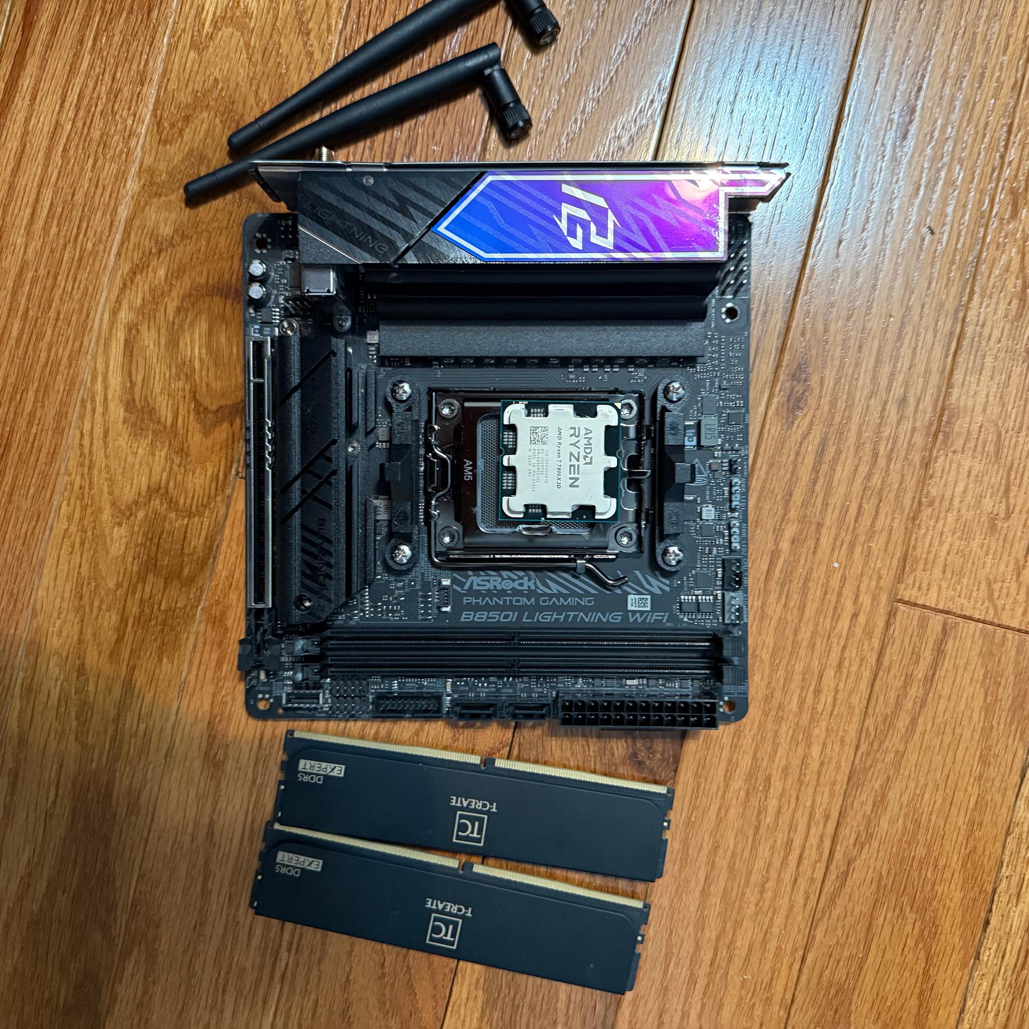 Ultimate SFF Core Bundle: Ryzen 7 7800X3D + ASRock B850I + 16GB DDR5 + 1TB NVMe