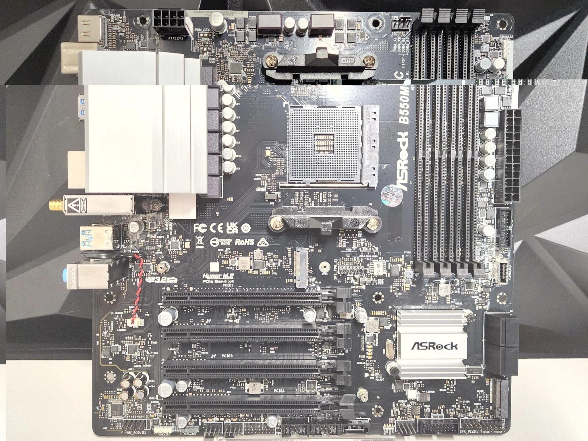 UPDATED BIOS ASRock B550M-C REV 2.01 WIFI DDR4 AM4 MATX MOTHERBOARD