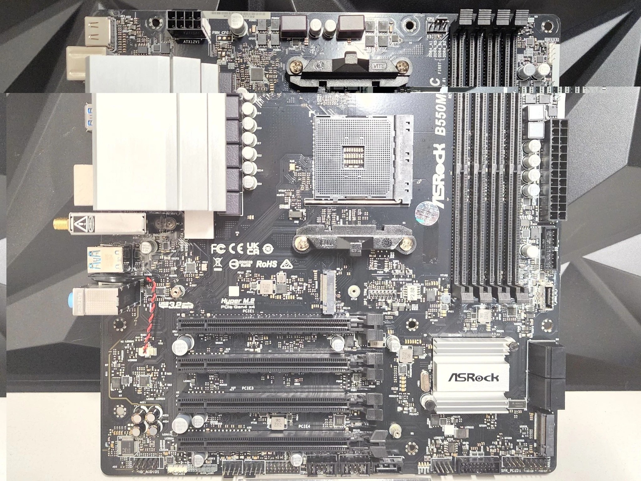 UPDATED BIOS ASRock B550M-C REV 2.01 WIFI DDR4 AM4 MATX MOTHERBOARD