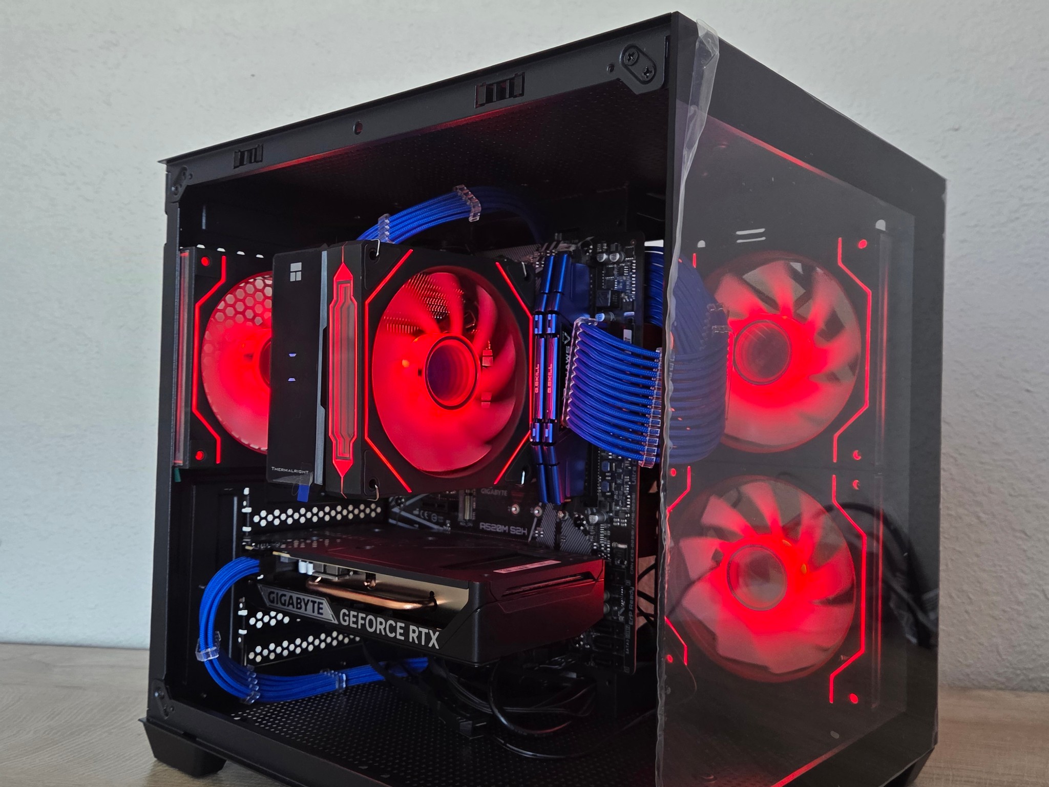 🌌 Cosmic Nova | RTX 5050 | Ryzen 7 2700X | Blue & Black Gaming PC 💙🖤