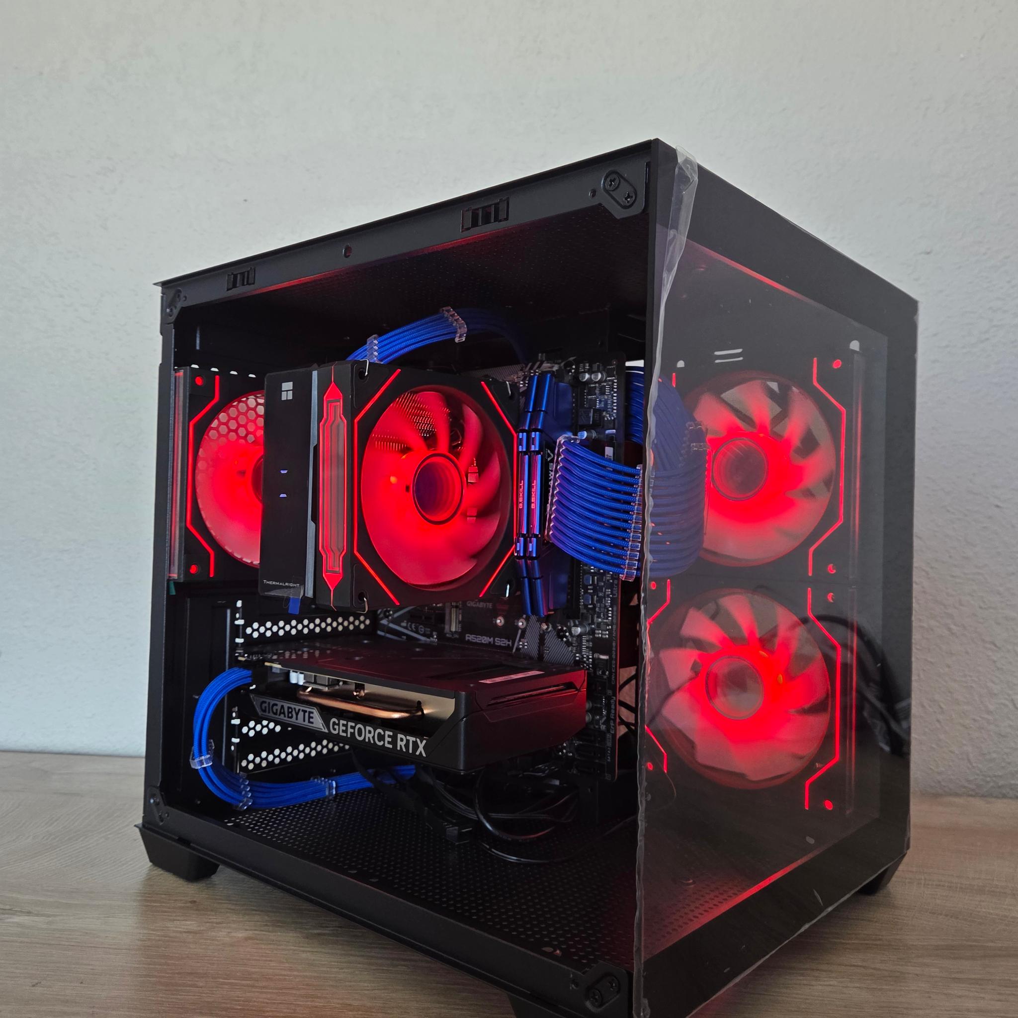 🌌 Cosmic Nova | RTX 5050 | Ryzen 7 2700X | Blue & Black Gaming PC 💙🖤