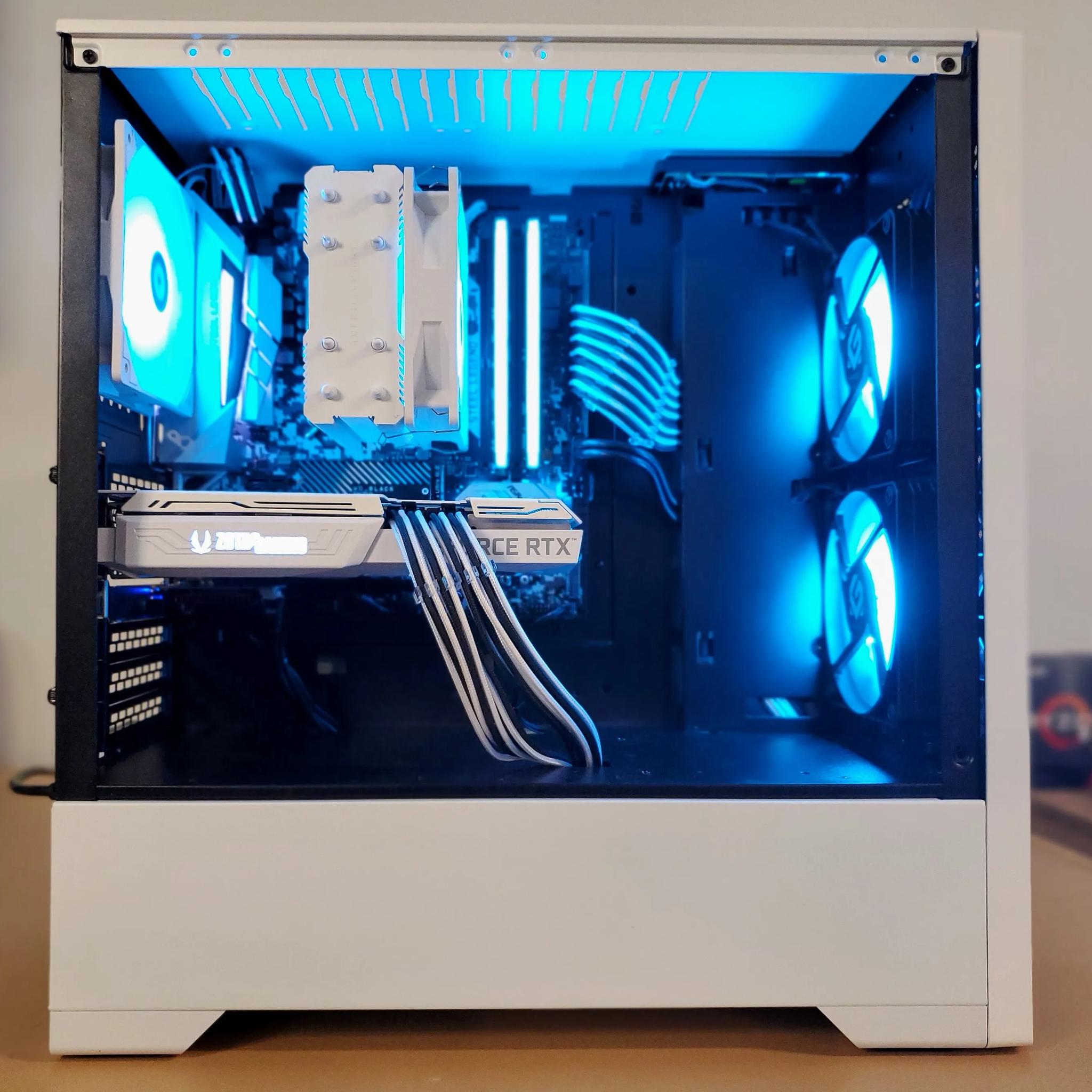 RTX 3060 12GB | Ryzen 5 3600 White and Black WIFI Edition