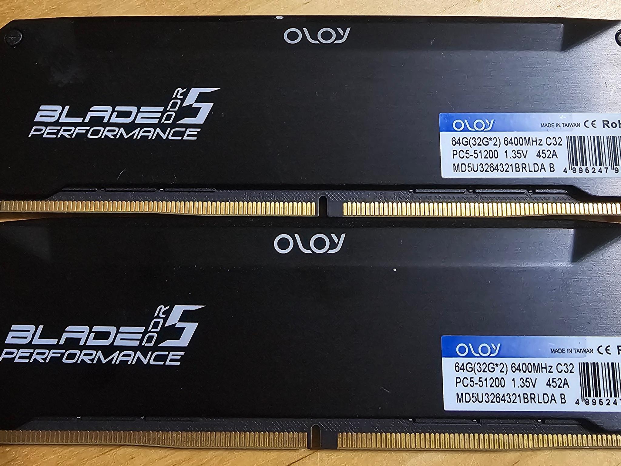 Oloy blade performance 64gb ddr5