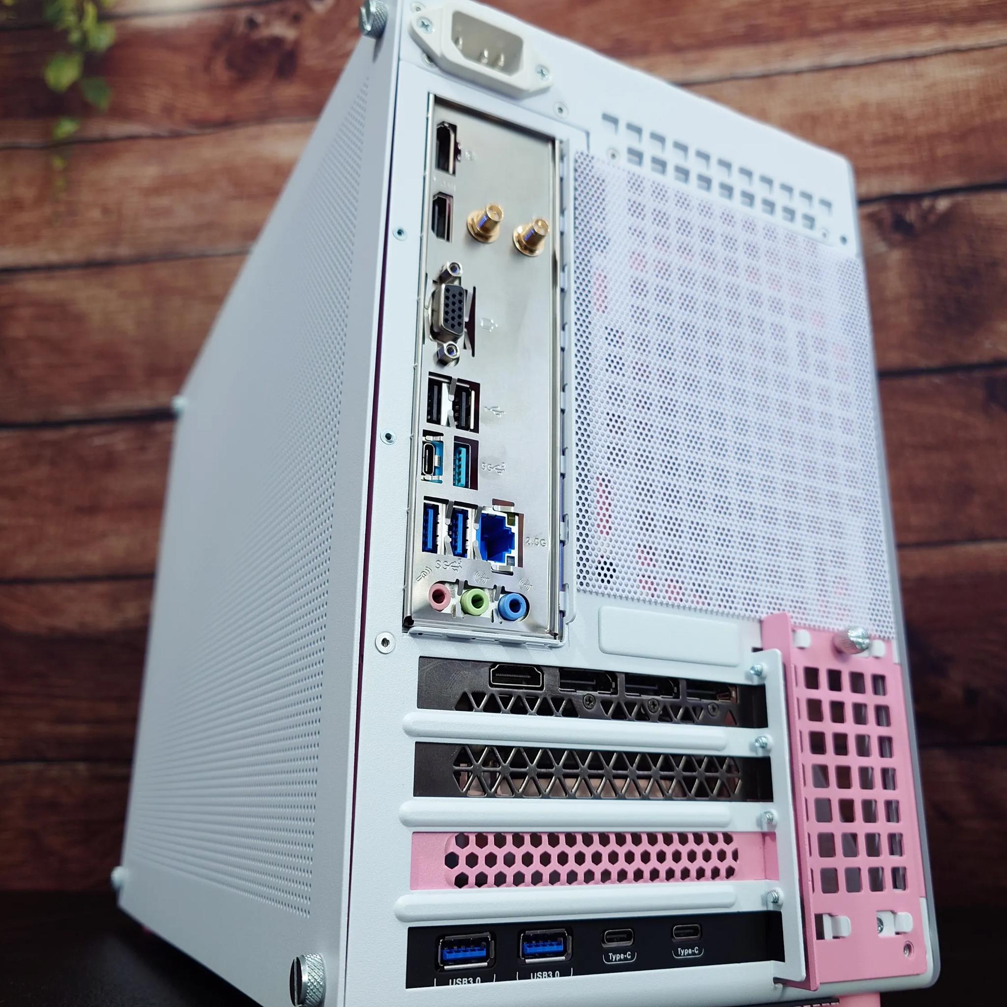 Slay 👑💅: Pink/White 1080P+ Gaming PC - i5 12400 / RTX 3060 12GB / 32GB DDR5 / 1TB NVME