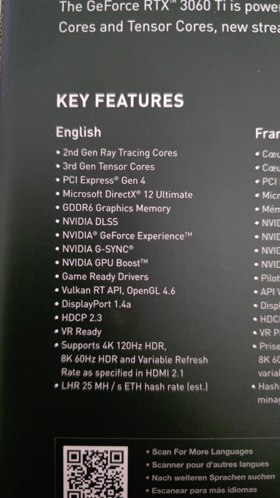 EVGA FTW3 ULTRA 3060 TI USED ONLY IN A GAMING PC