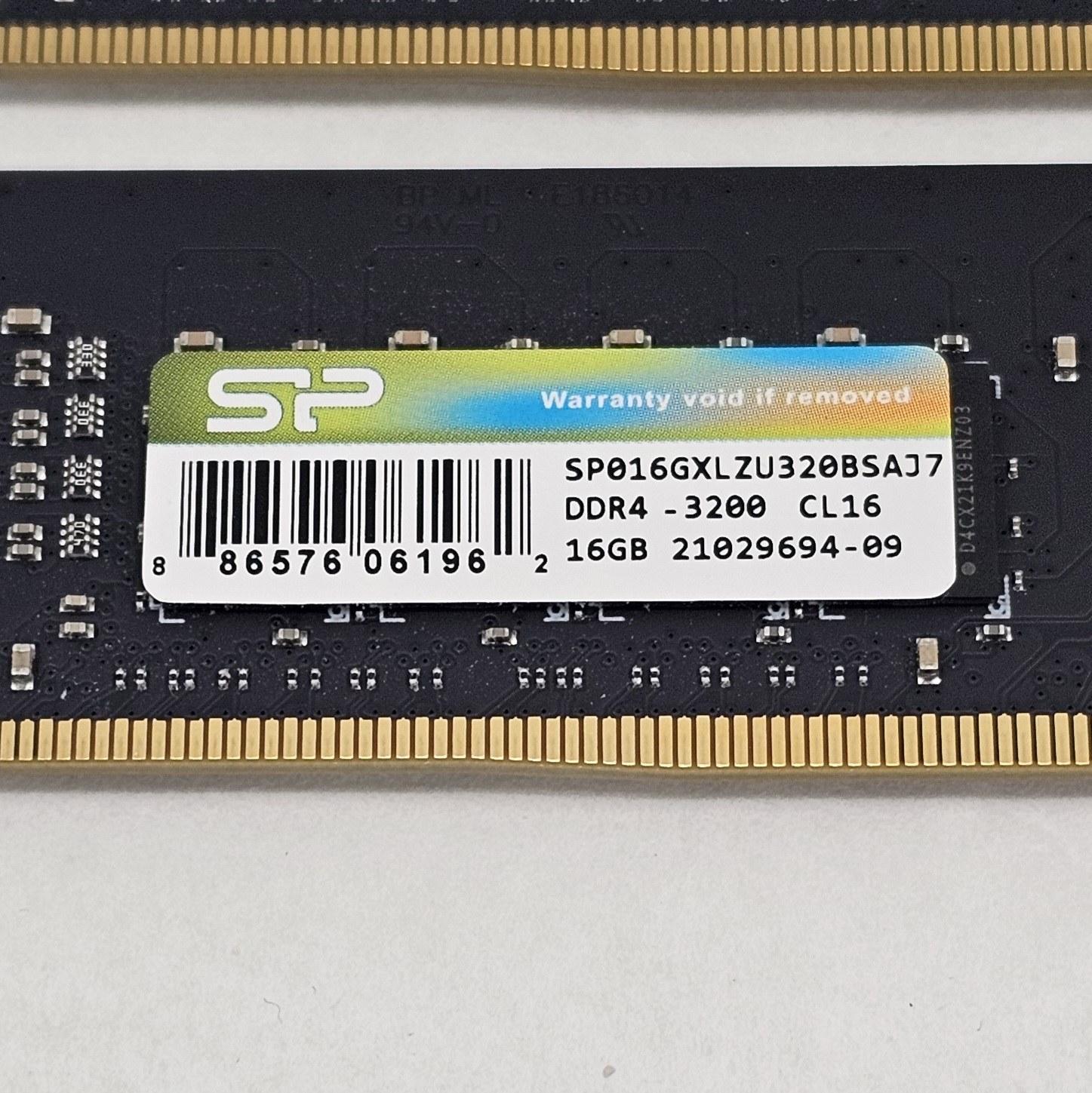 32GB DDR4 (2x16GB) CL16 3200MT/s Silicon Power