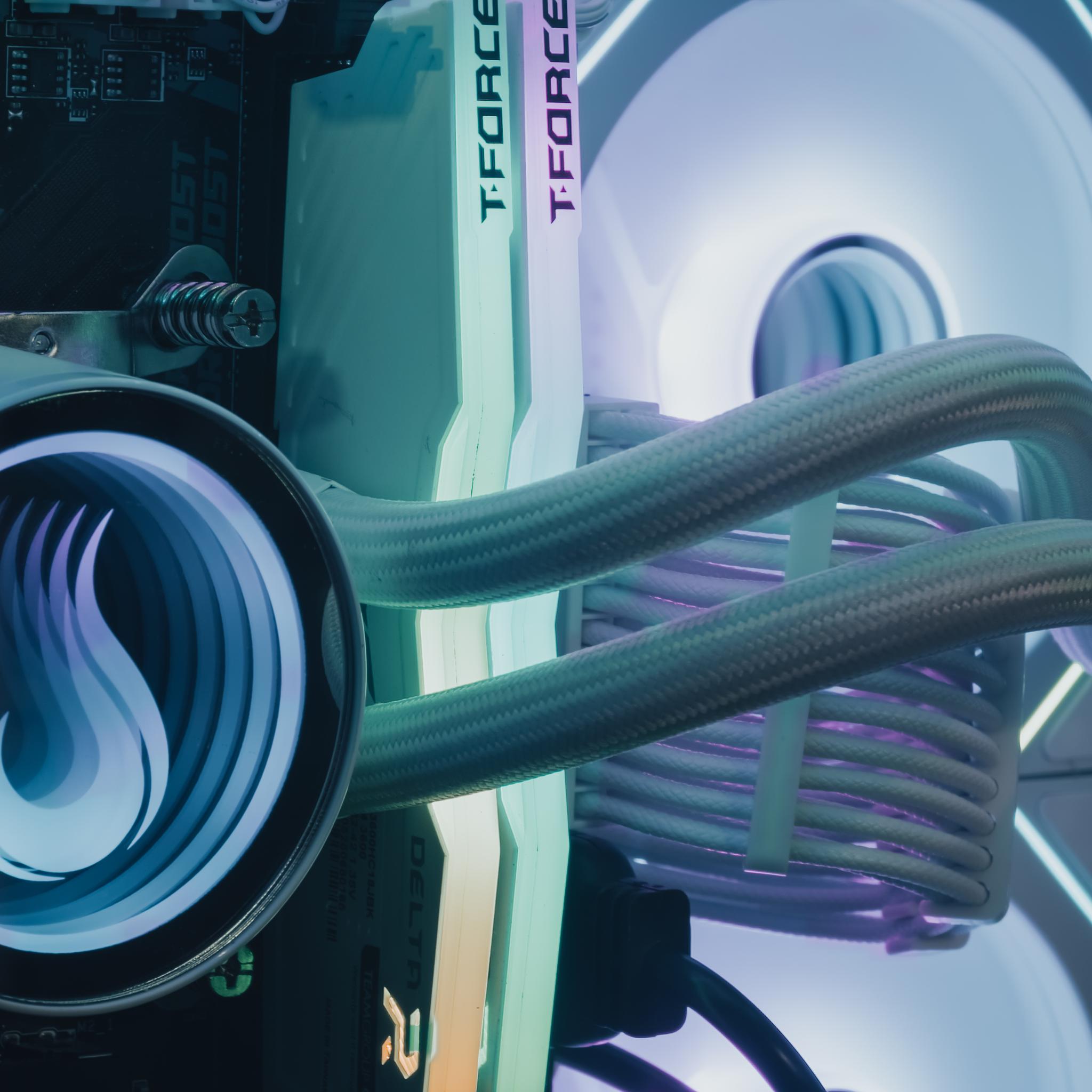 🤍 White RGB Gaming PC – RTX 5060 | i5-10400F | 16GB DDR4 | 512GB NVMe 🤍