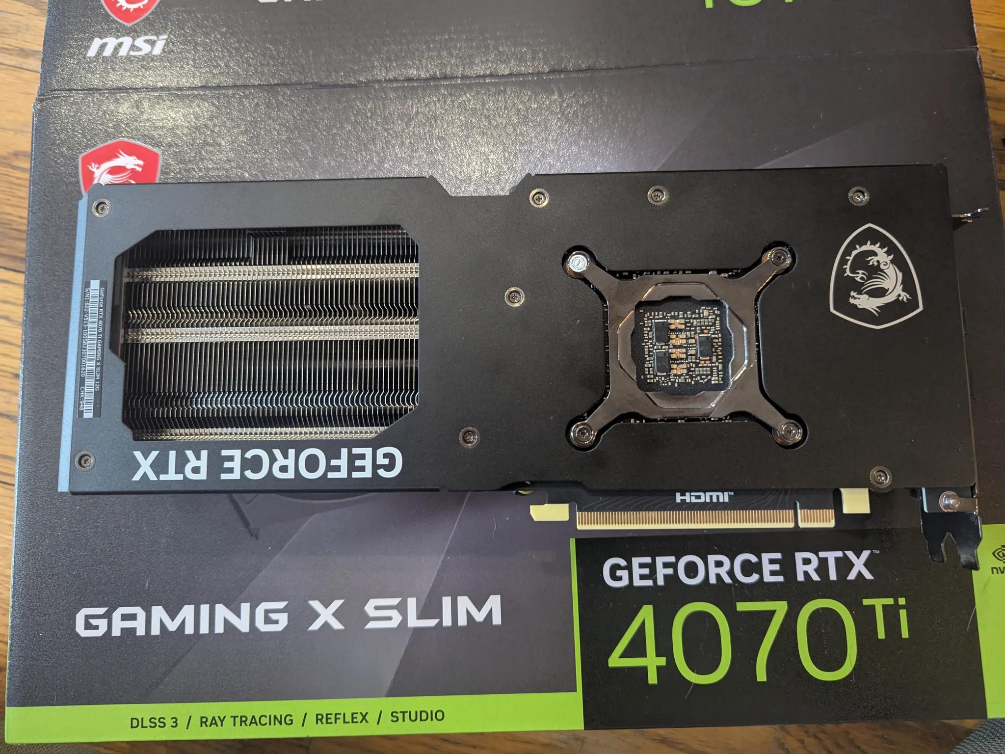 GeForce RTX™ 4070 Ti GAMING X SLIM 12G - LIKE NEW