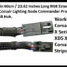 Corsair 3 Pin RGB Extension Cable 23” Inch ( SHIP TODAY )