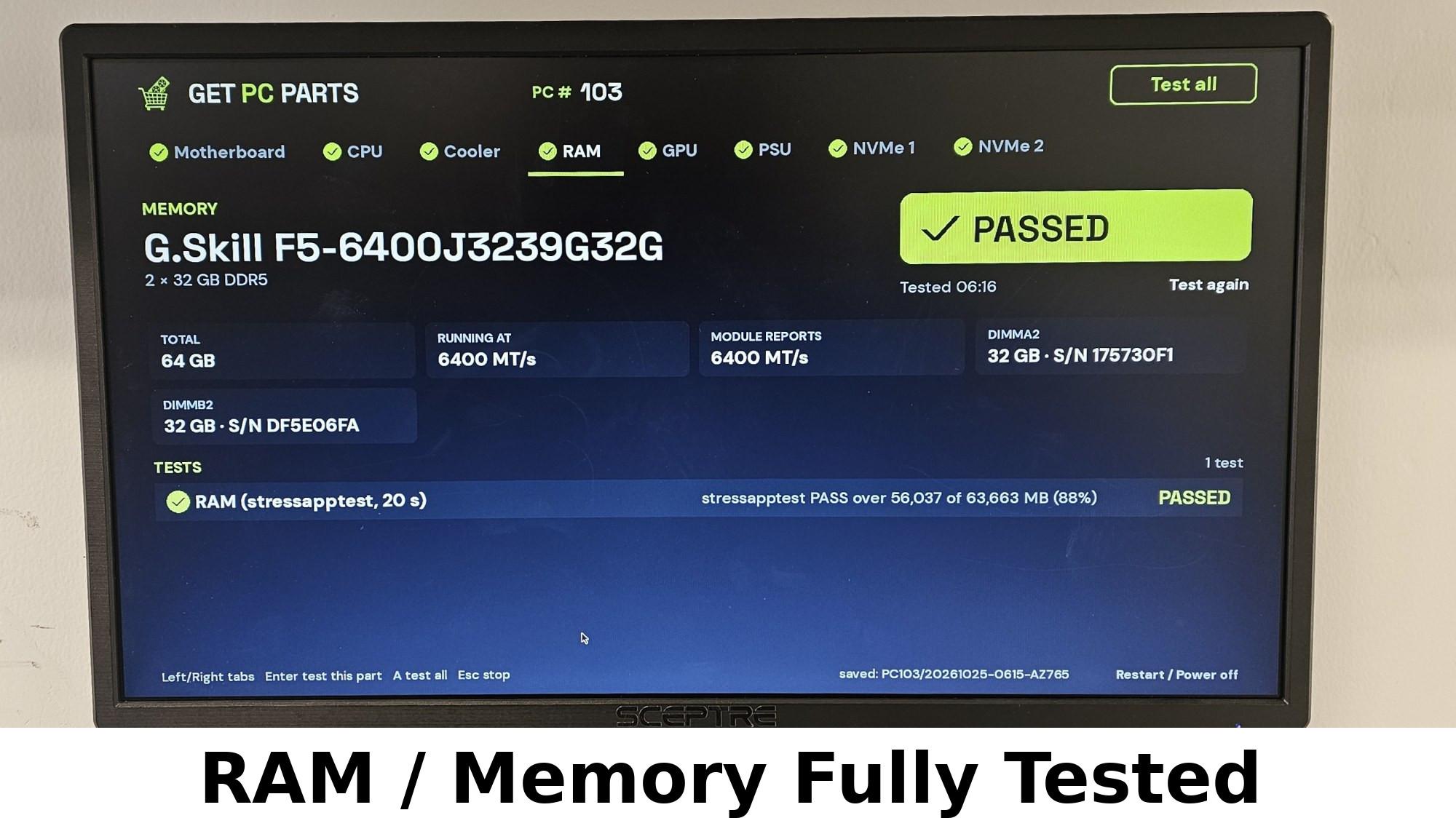 64GB DDR5 (2x32GB) CL32 6400MT/s G.Skill Trident Z5 RGB