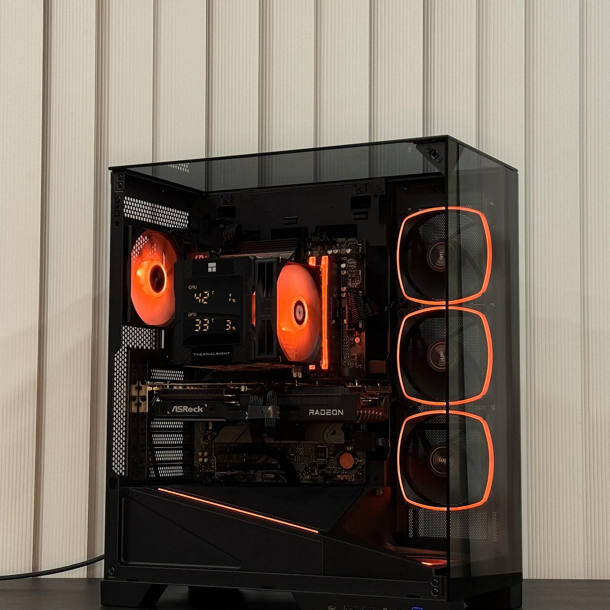 Gaming PC - RX 9070 | Ryzen 7 - 7700x | 32 GB DDR5 | 2 TB SSD | 750w Gold PSU