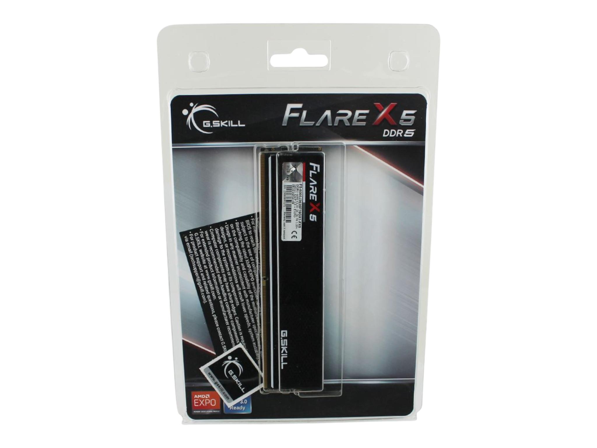 GSKILL Flare X 16GB DDR5 (1 X 16GB) 6000MT/s CL36 (AMD EXPO)