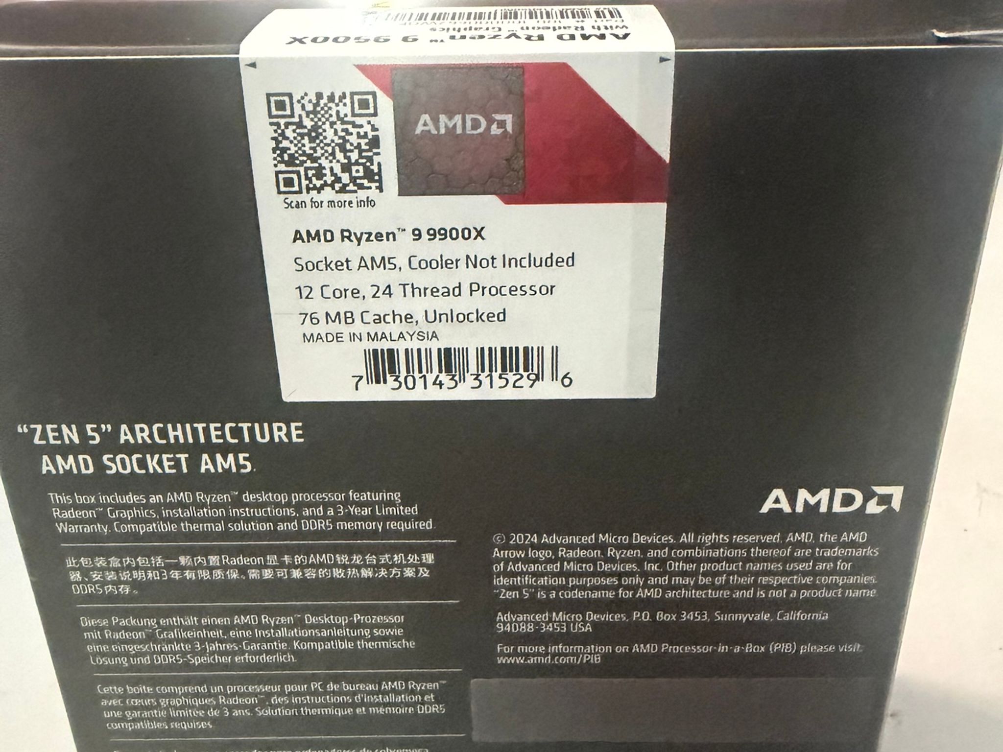 AMD Ryzen 9 9900X