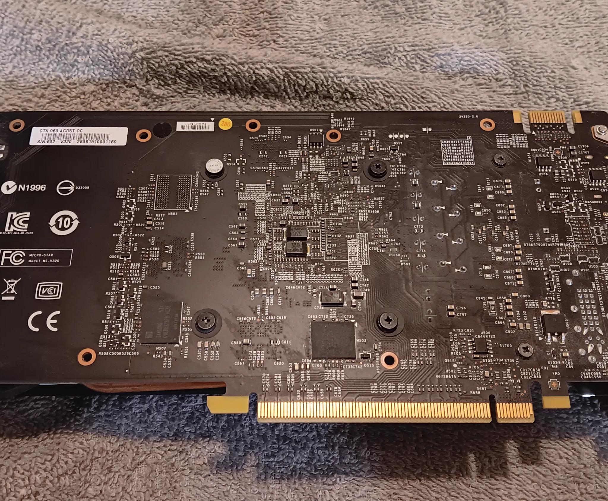 MSI GeForce GTX 960 OC 4GB Graphics Card