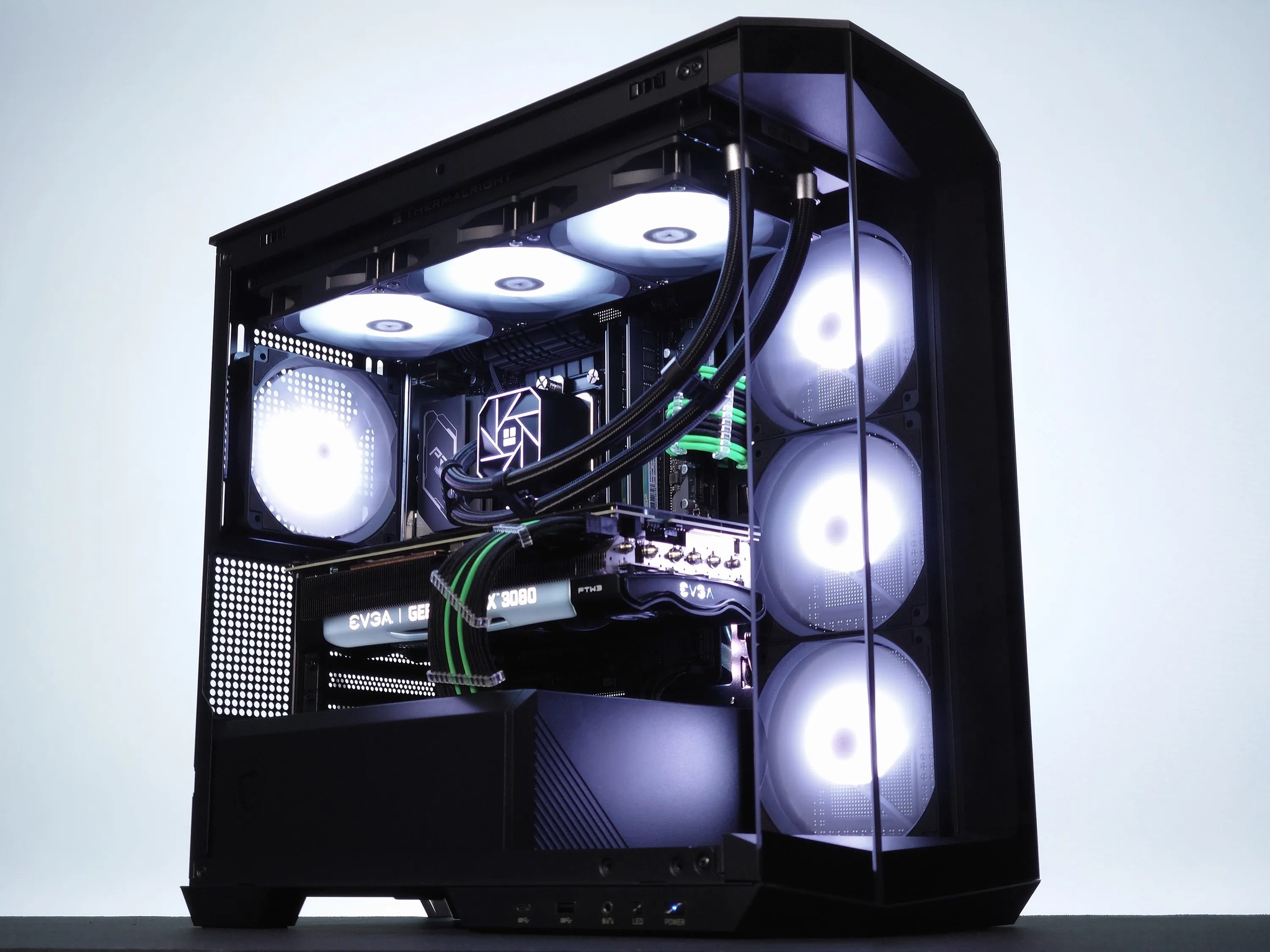 💚🖤Liquid Cooled Gaming PC❇️Nvidia RTX 3080 10GB❇️Intel i7 12700KF 12 core❇️32GB DDR4❇️1TB NVME