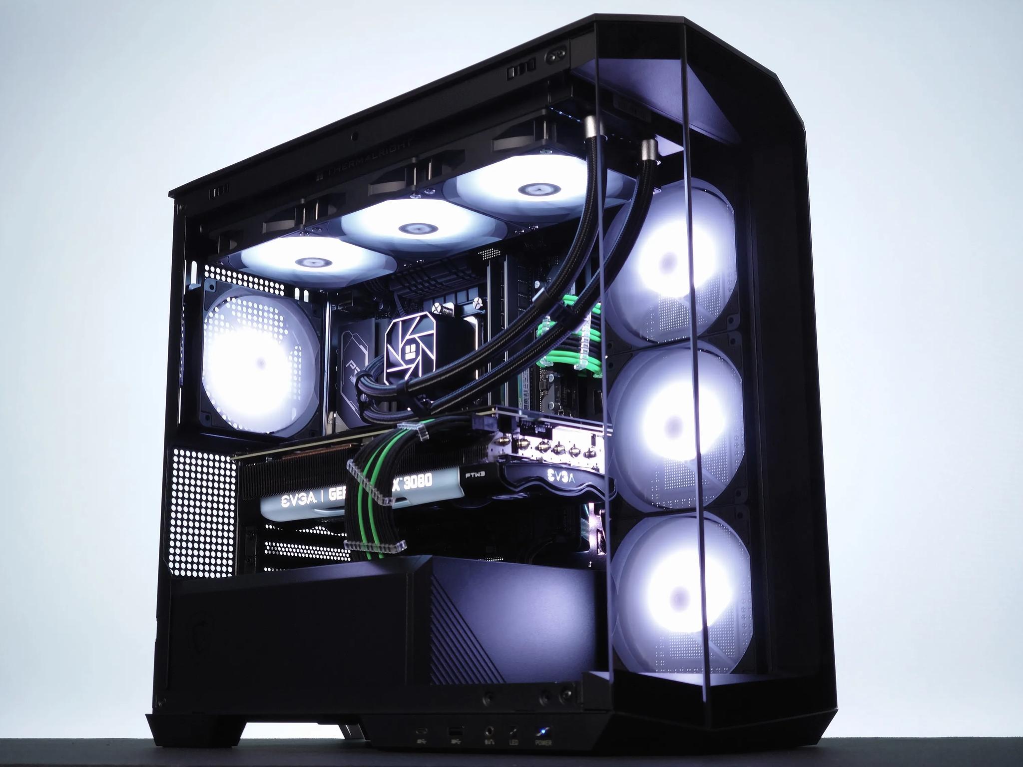 💚🖤Liquid Cooled Gaming PC❇️Nvidia RTX 3080 10GB❇️Intel i7 12700KF 12 core❇️32GB DDR4❇️1TB NVME