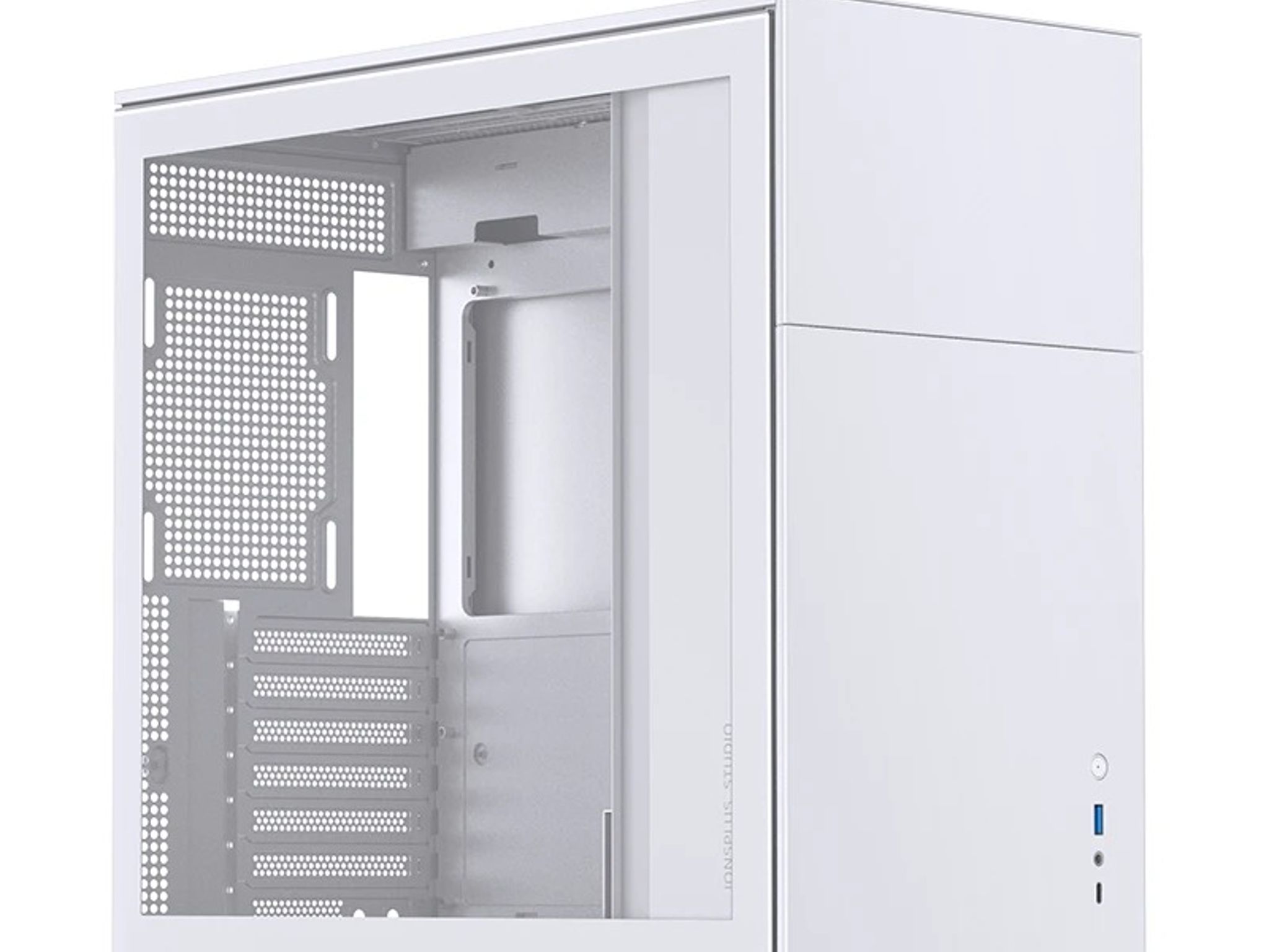 JONSBO D41 STD White ATX Mid Tower Case Tempered Glass - New (OEM)