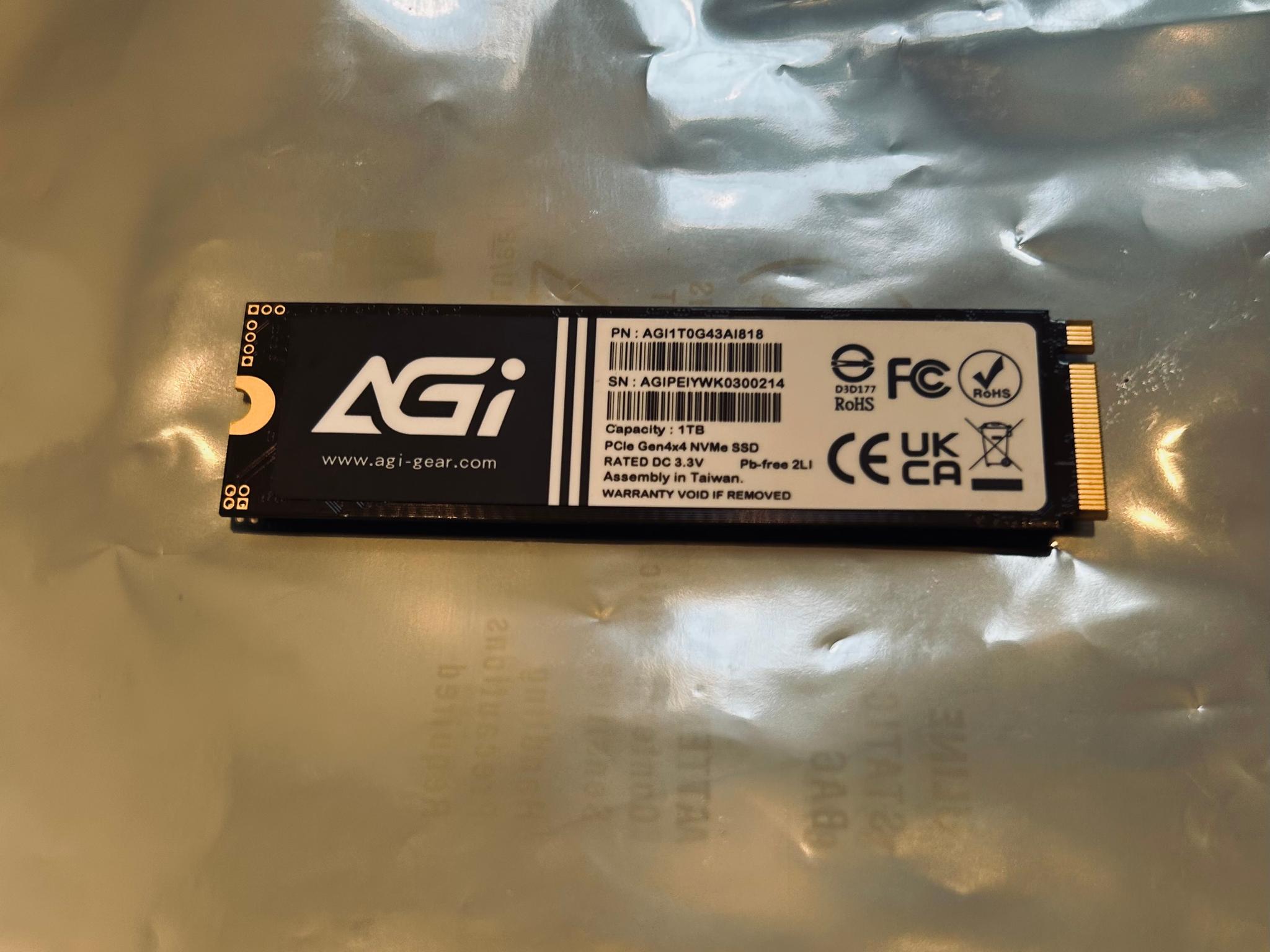 AGI 1TB Pcle gen4 Nvme ssd