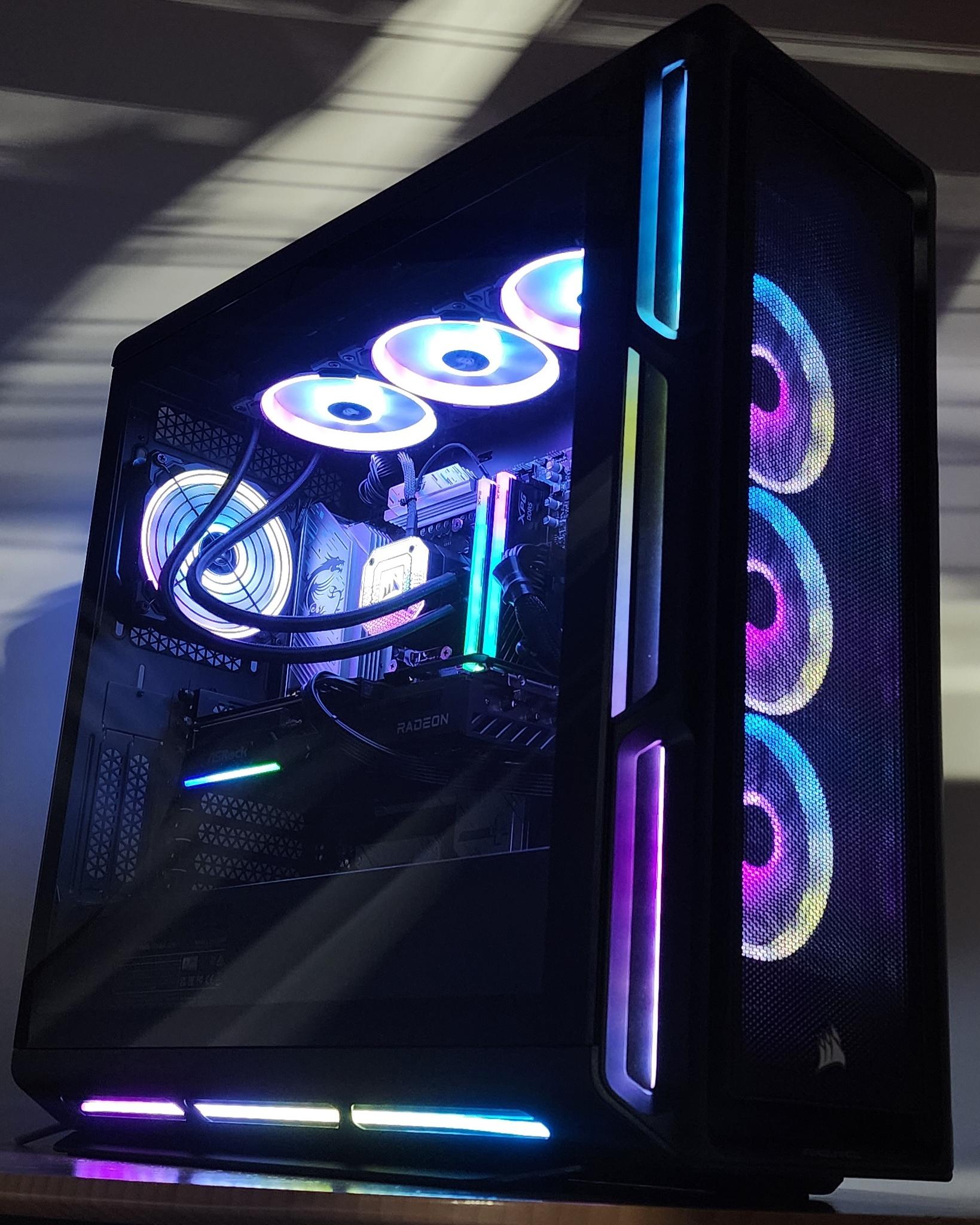 Gaming PC Ryzen 9 9950X 32GB RAM 2TB SSD RX 9070 16GB Windows 11 Computer