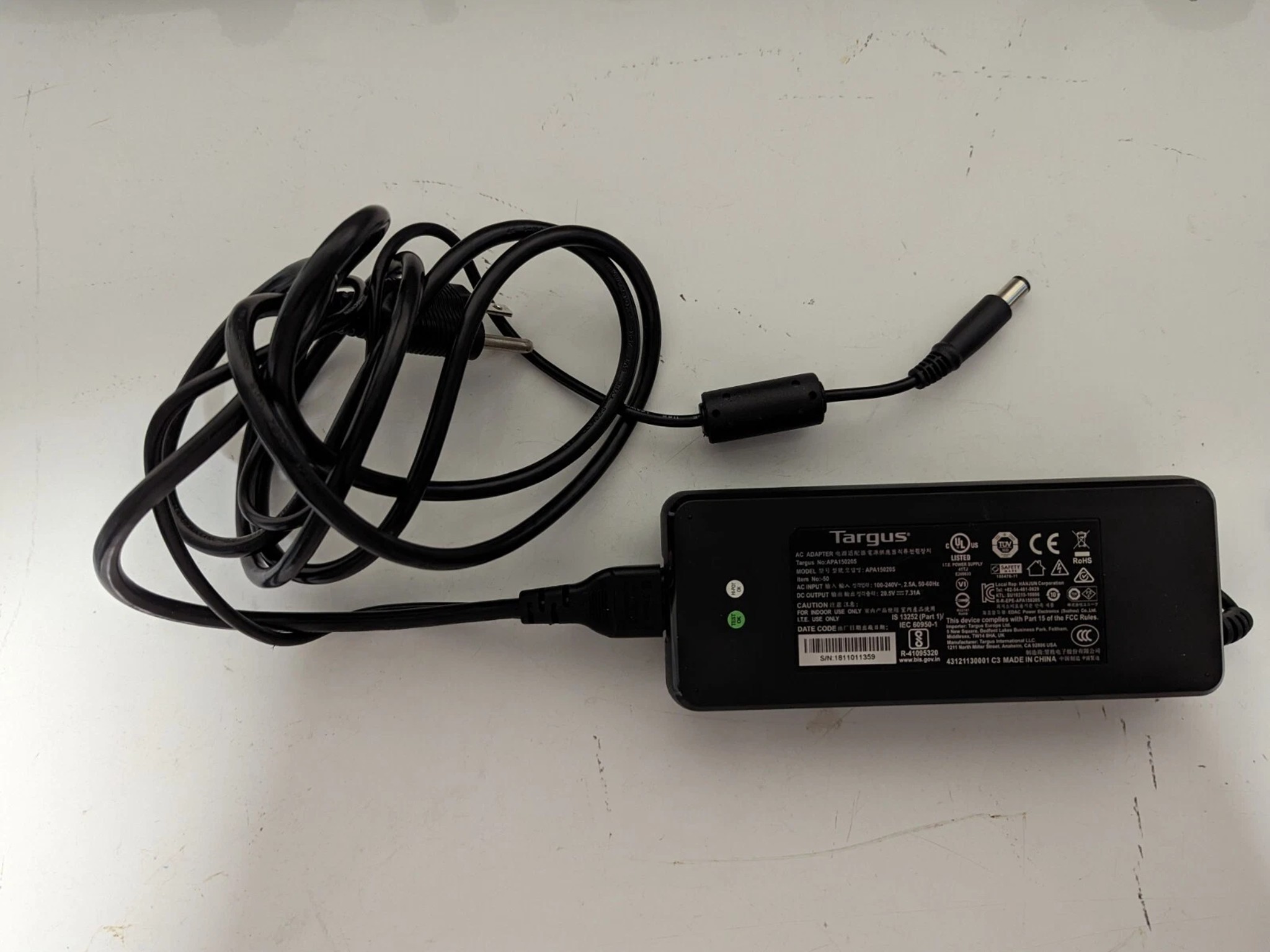 Targus Dock 190 USB-C Universal DV4K Docking Station with power adapter
