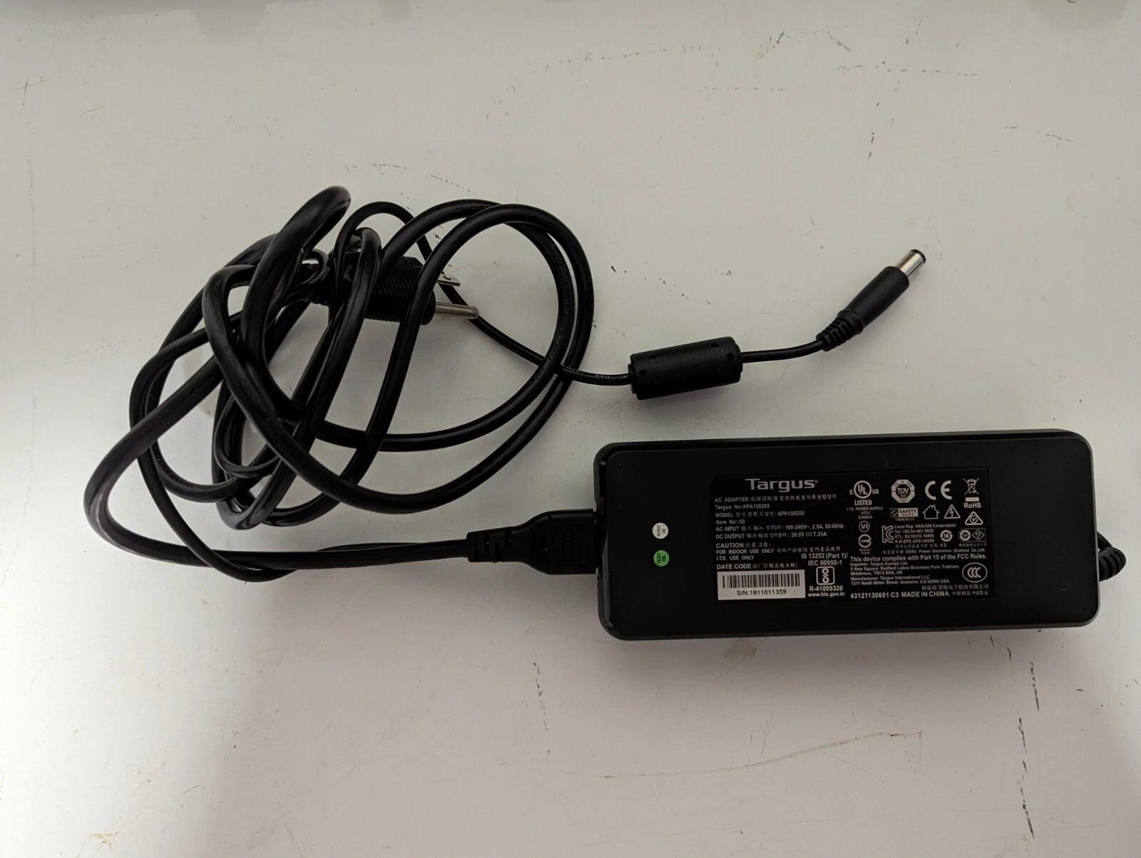 Targus Dock 190 USB-C Universal DV4K Docking Station with power adapter
