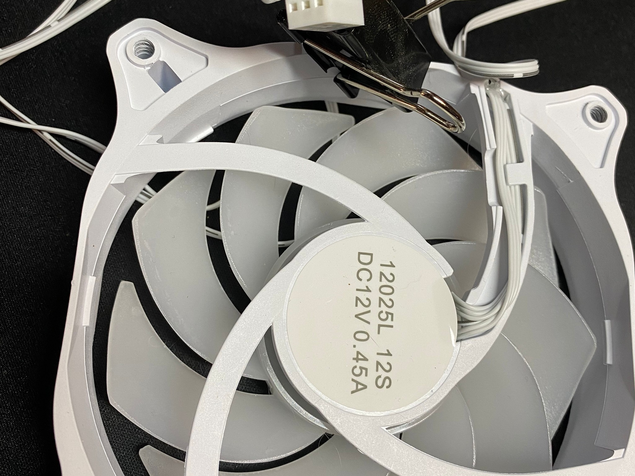 Sama White 120mm ARGB Case fans 4x