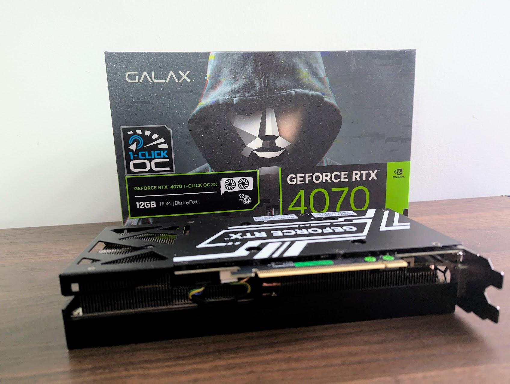 GALAX RTX 4070 1-Click OC 2X Graphics card - 12GB