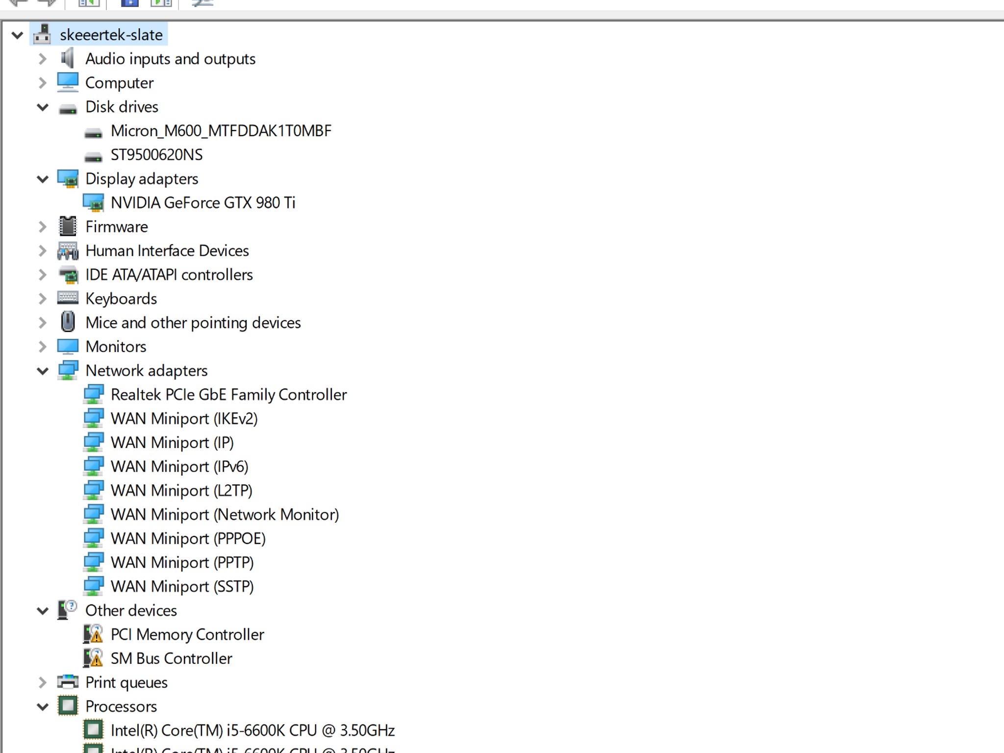 Entry Gamer-i5 6600k, GTX 980Ti, 16Gb, 1.4 Tb Storage, 550W