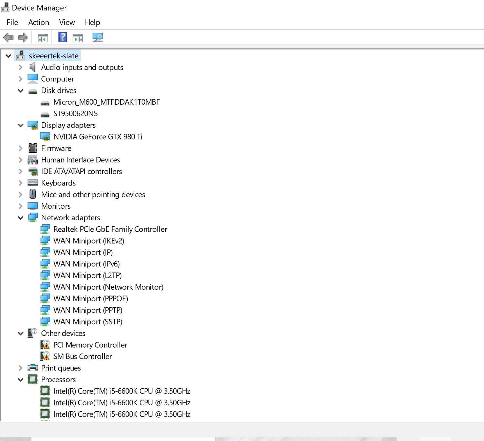 Entry Gamer-i5 6600k, GTX 980Ti, 16Gb, 1.4 Tb Storage, 550W