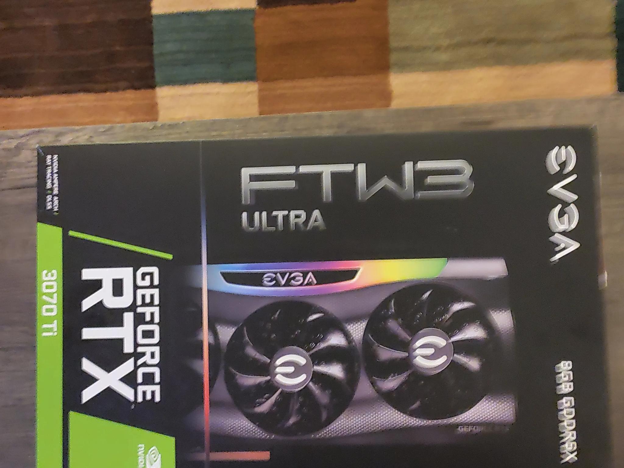 EVGA NVIDIA GeForce RTX 3070 Ti FTW3 ULTRA GAMING 8GB GDDR6X Graphics Card.