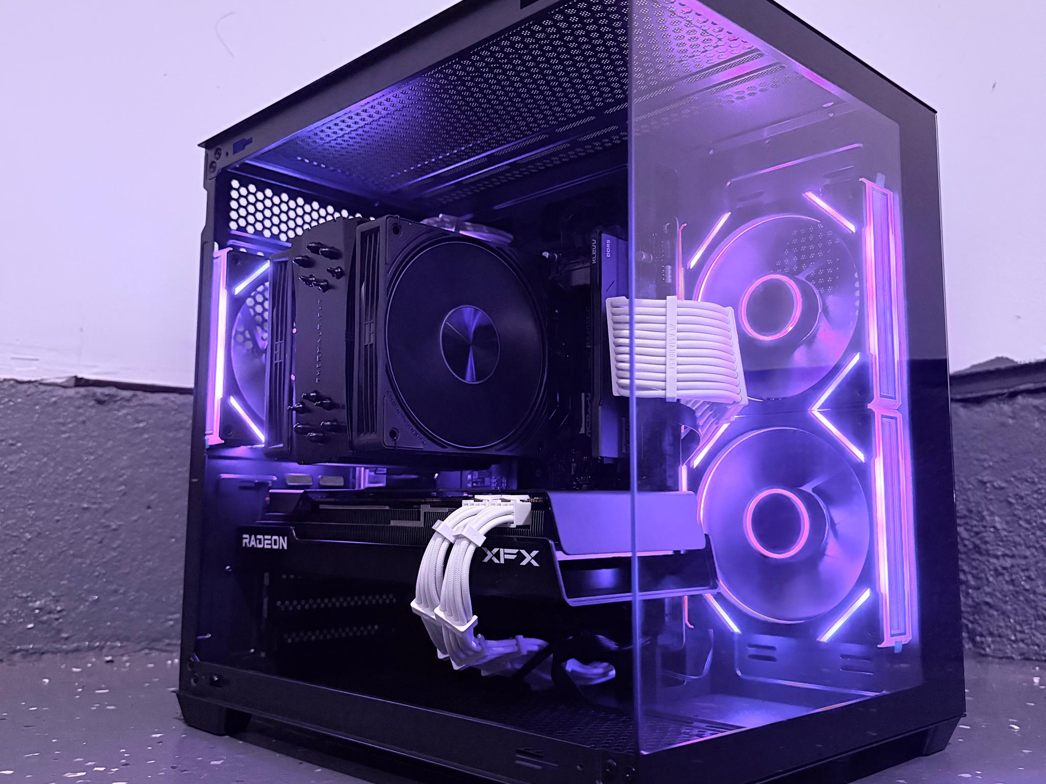 ⚫️"Obsidian Frost"🌈| 1440p Gaming | RX 7700 16GB | Ryzen 7 8700F | 16GB DDR5 | 1TB SSD | Free Ship