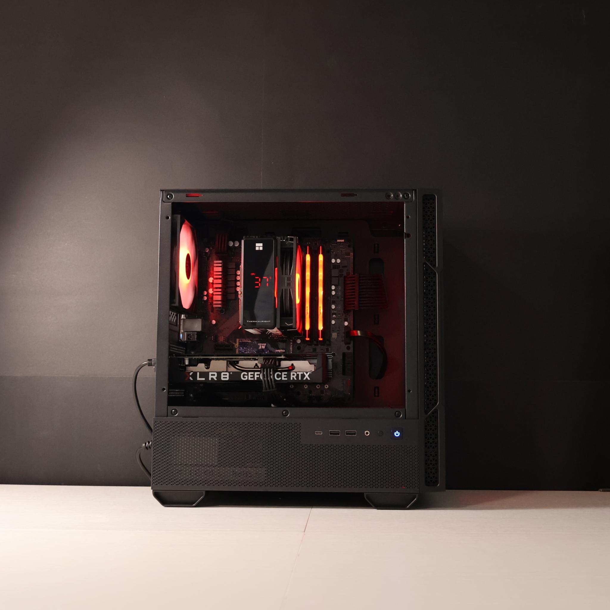 ⚫️BLACKOUT⚫️ Gaming PC | AMD Ryzen 5 3600 | 32GB | RTX 4060 | 1TB SSD | Win11 Home | Wi-Fi