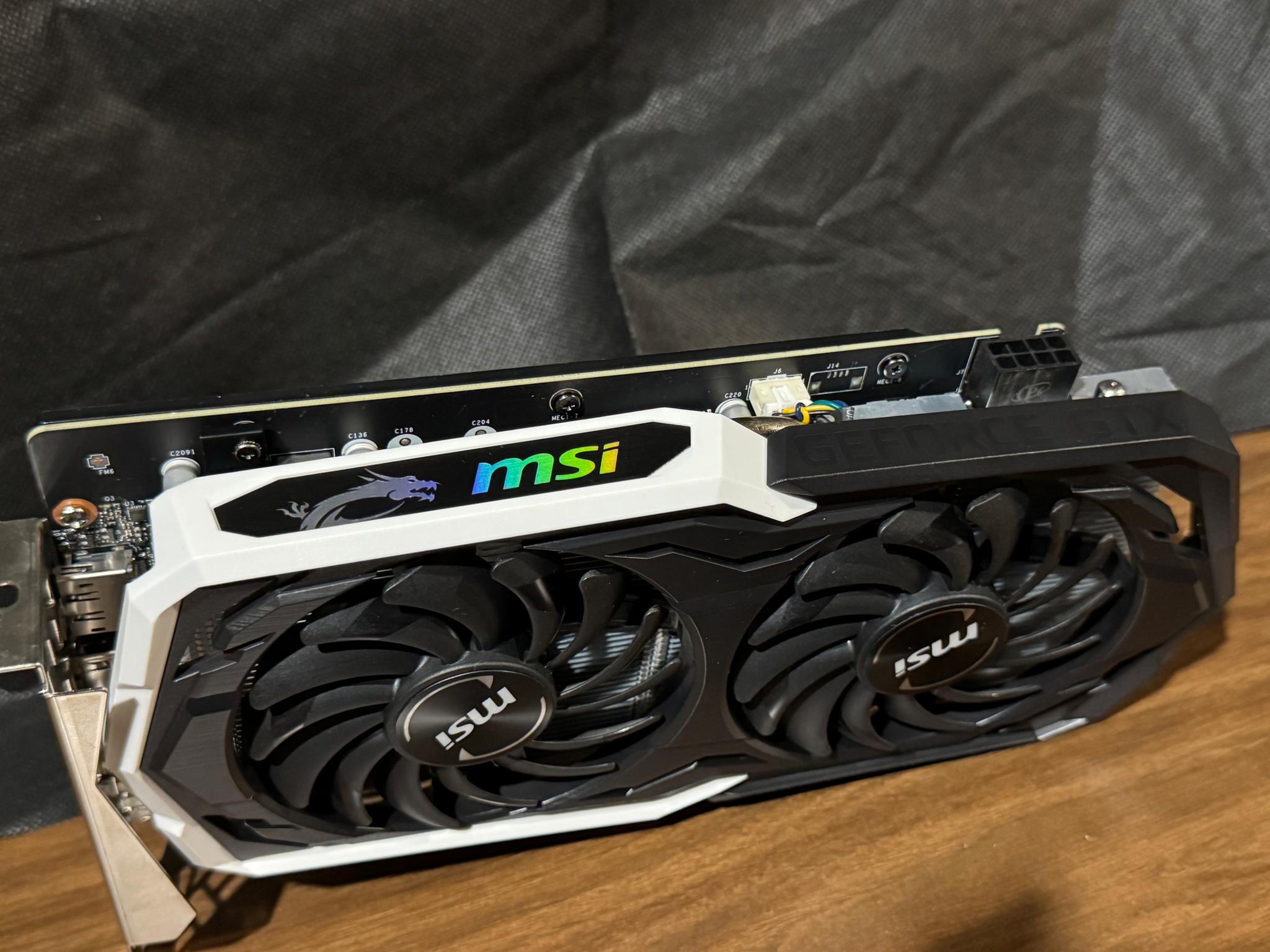 MSI NVIDIA GeForce GTX 1660 ARMOUR 6G OC Graphics Card GDDR5 6GB