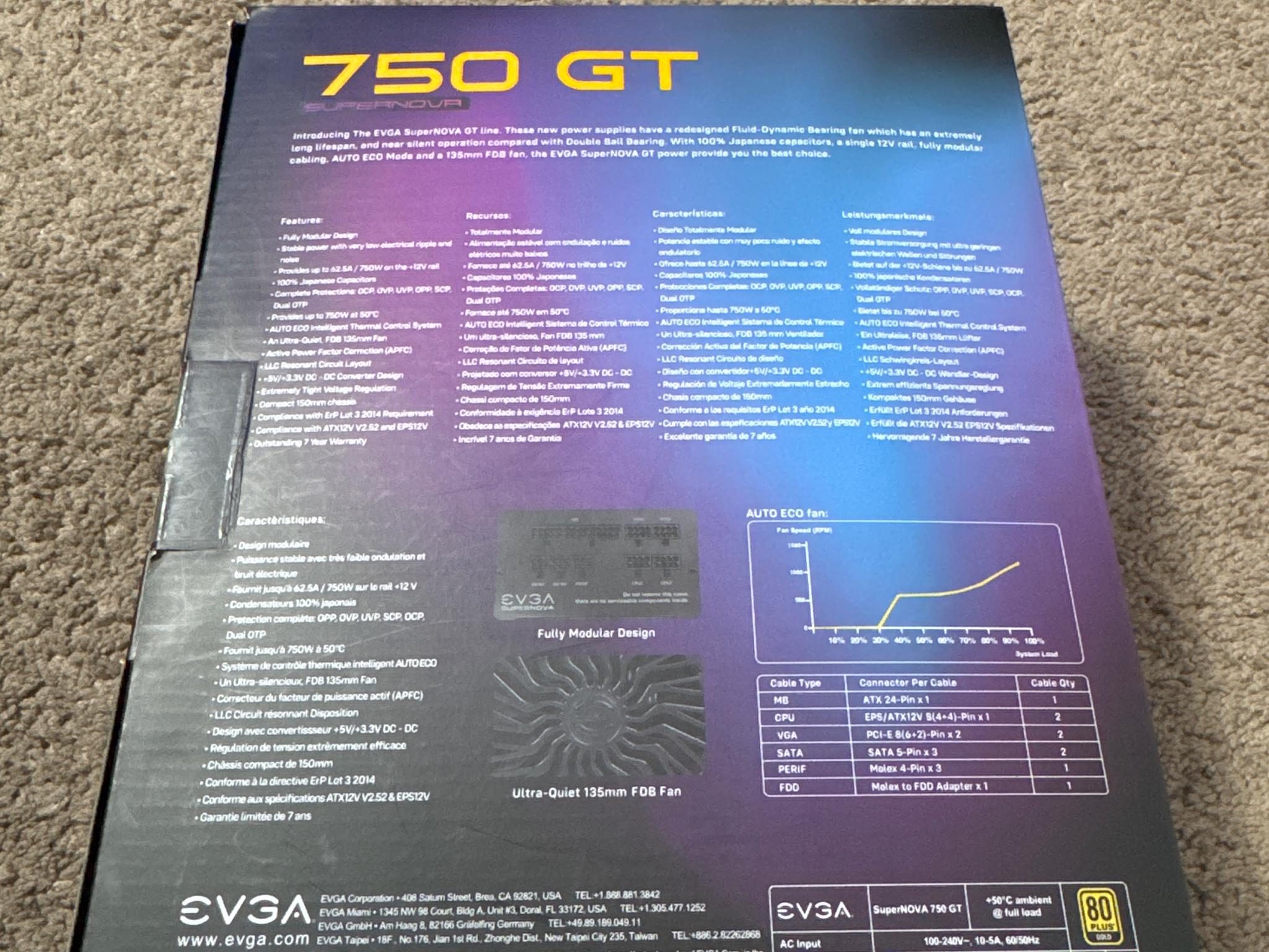 EVGA 750 GT