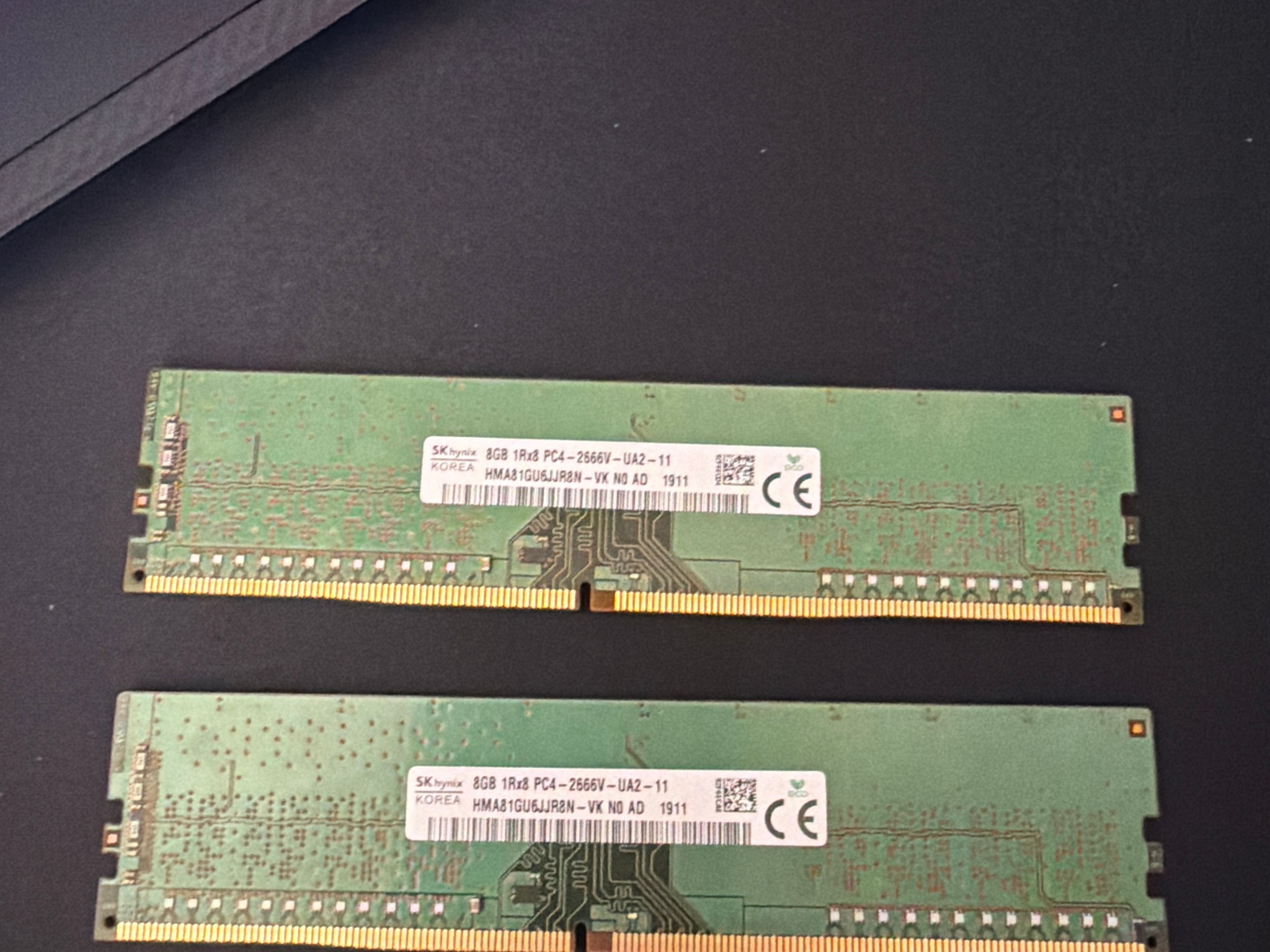 16GB DDR4 RAM 2x8GB SK Hynix 2666 DDR4 DIMM RAM