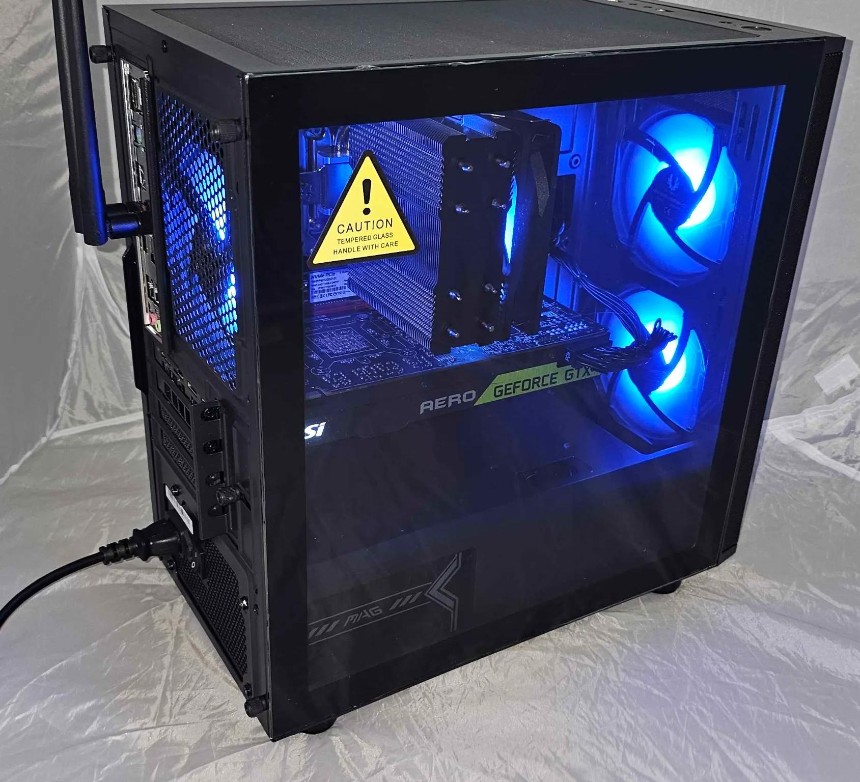 Gaming Desktop PC Ryzen 5 7500F / GTX 1080TI / 500GB SSD / 32GB DDR5