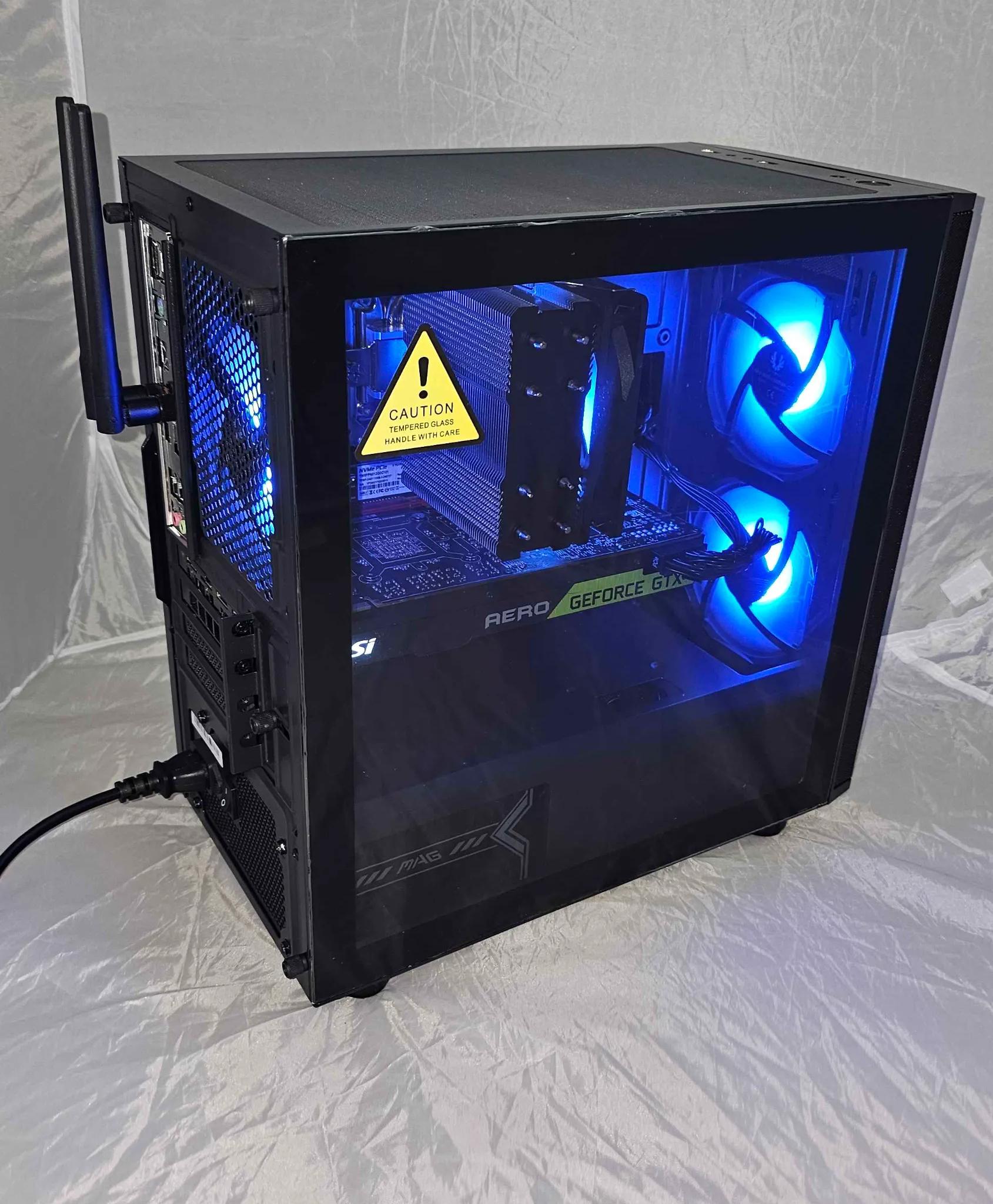 Gaming Desktop PC Ryzen 5 7500F / GTX 1080TI / 500GB SSD / 32GB DDR5