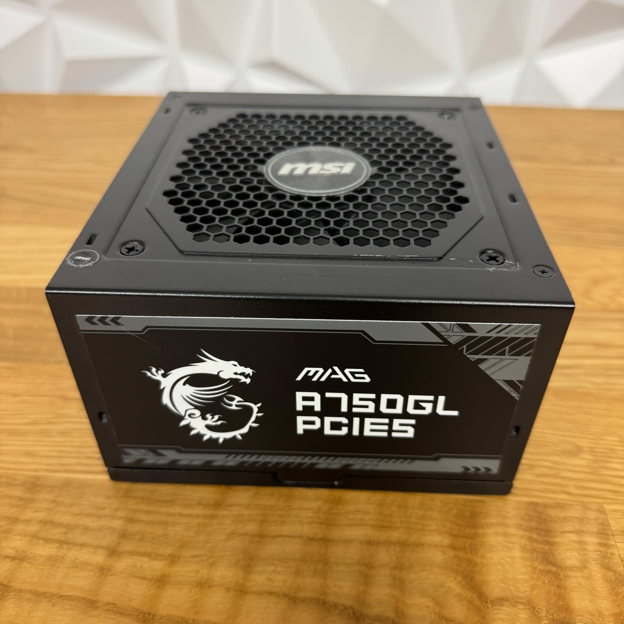 MSI MAG A750GL PCIE5 Power Supply ATX 80 Plus Gold-certified 750W PSU