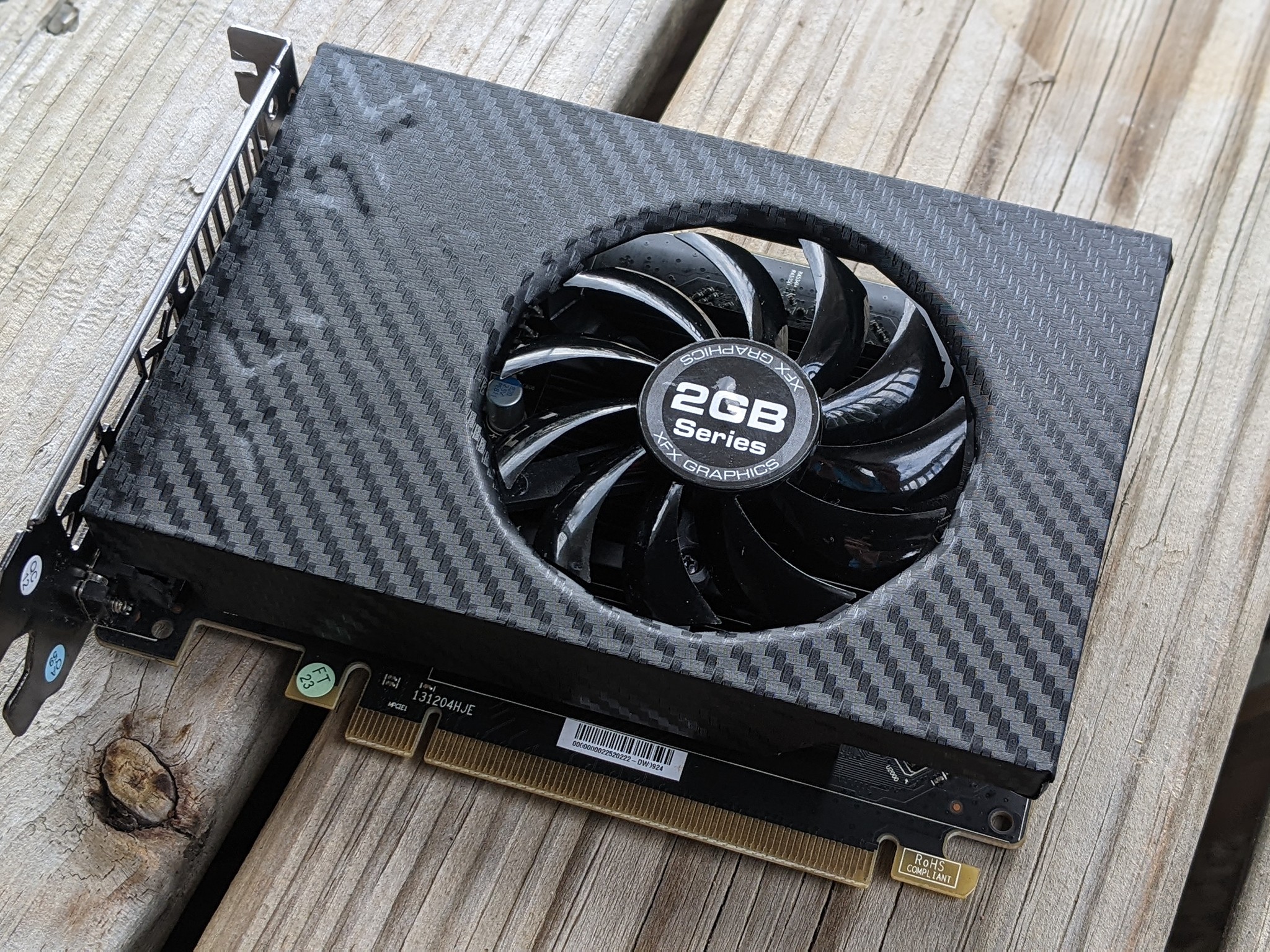 Black Vinyl Wrapped XFX AMD Radeon R7 240 2GB