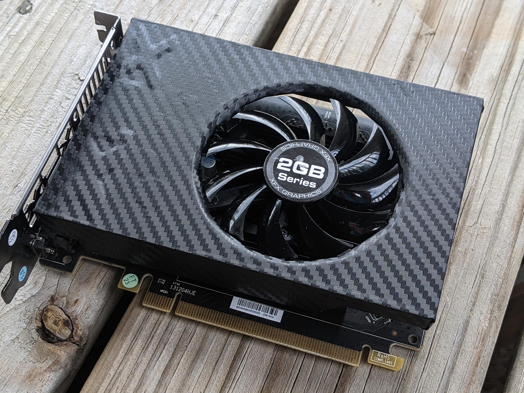 Black Vinyl Wrapped XFX AMD Radeon R7 240 2GB
