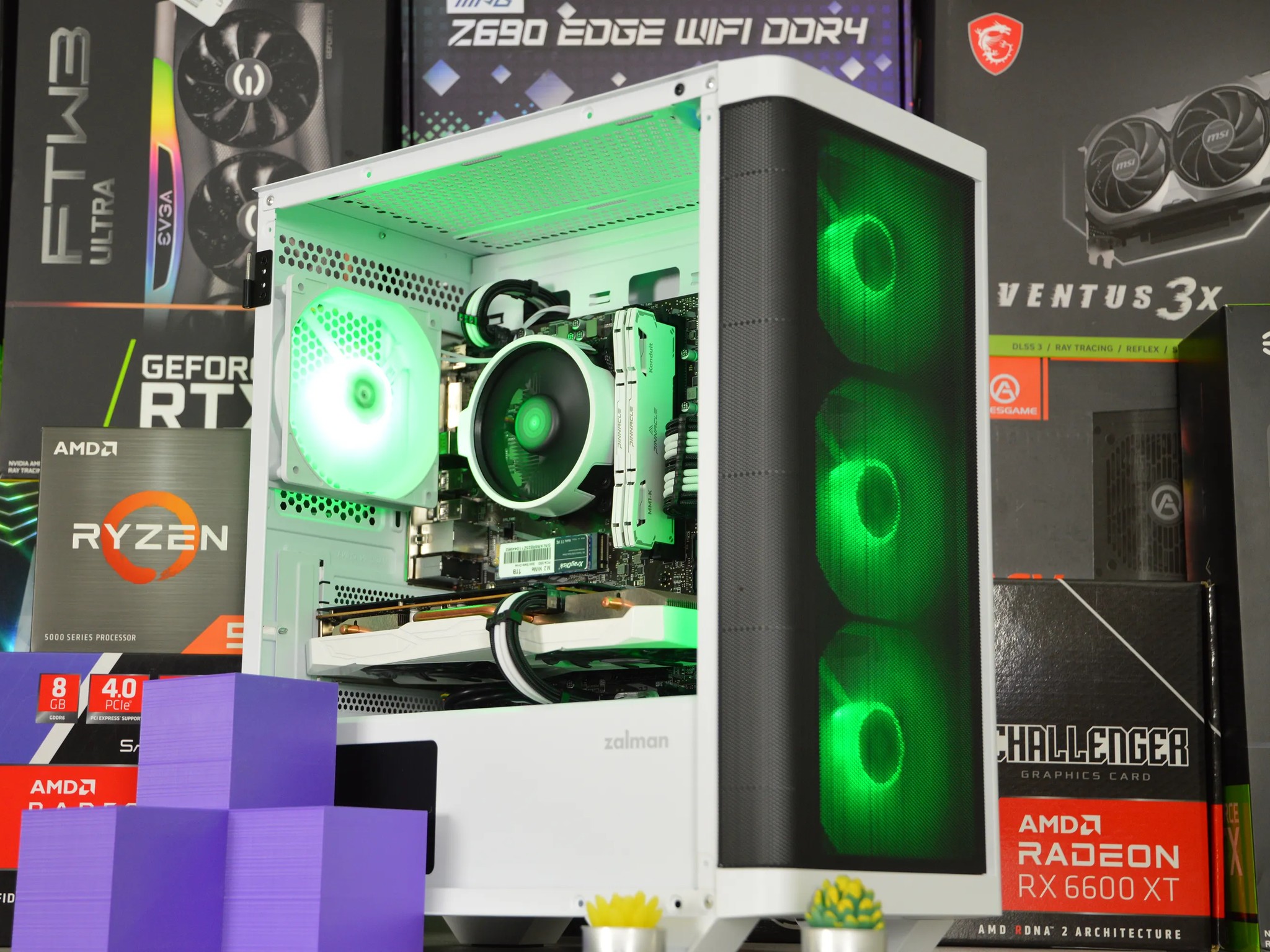 ☯️☯️| RX 6600XT 8GB | RYZEN 5 5500 | 16GB DDR4 RAM | 1TB NVME SSD | VaporWave |