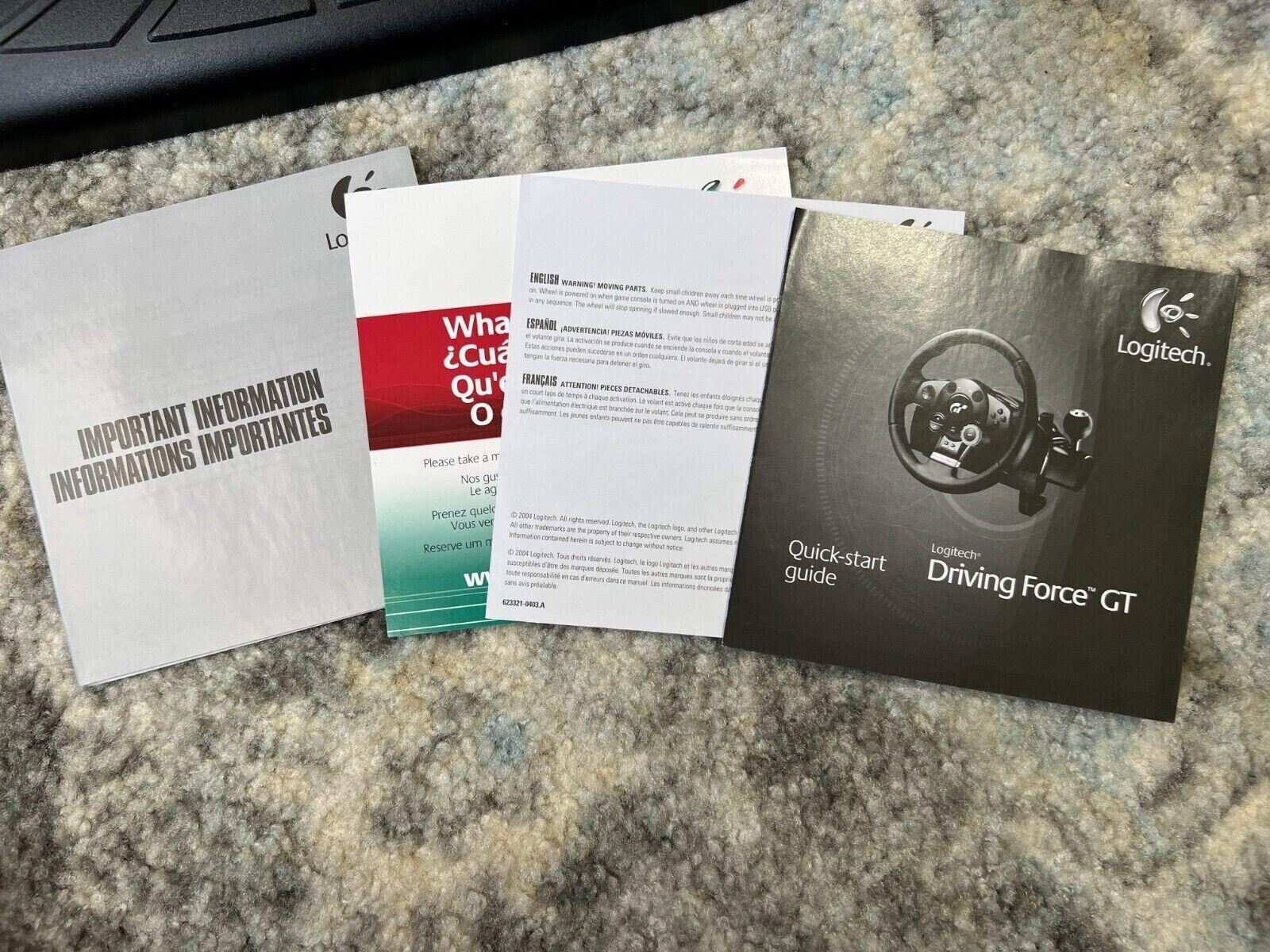 Logitech Driving Force GT Racing Wheel & Pedals w/ Original Box & Manuals