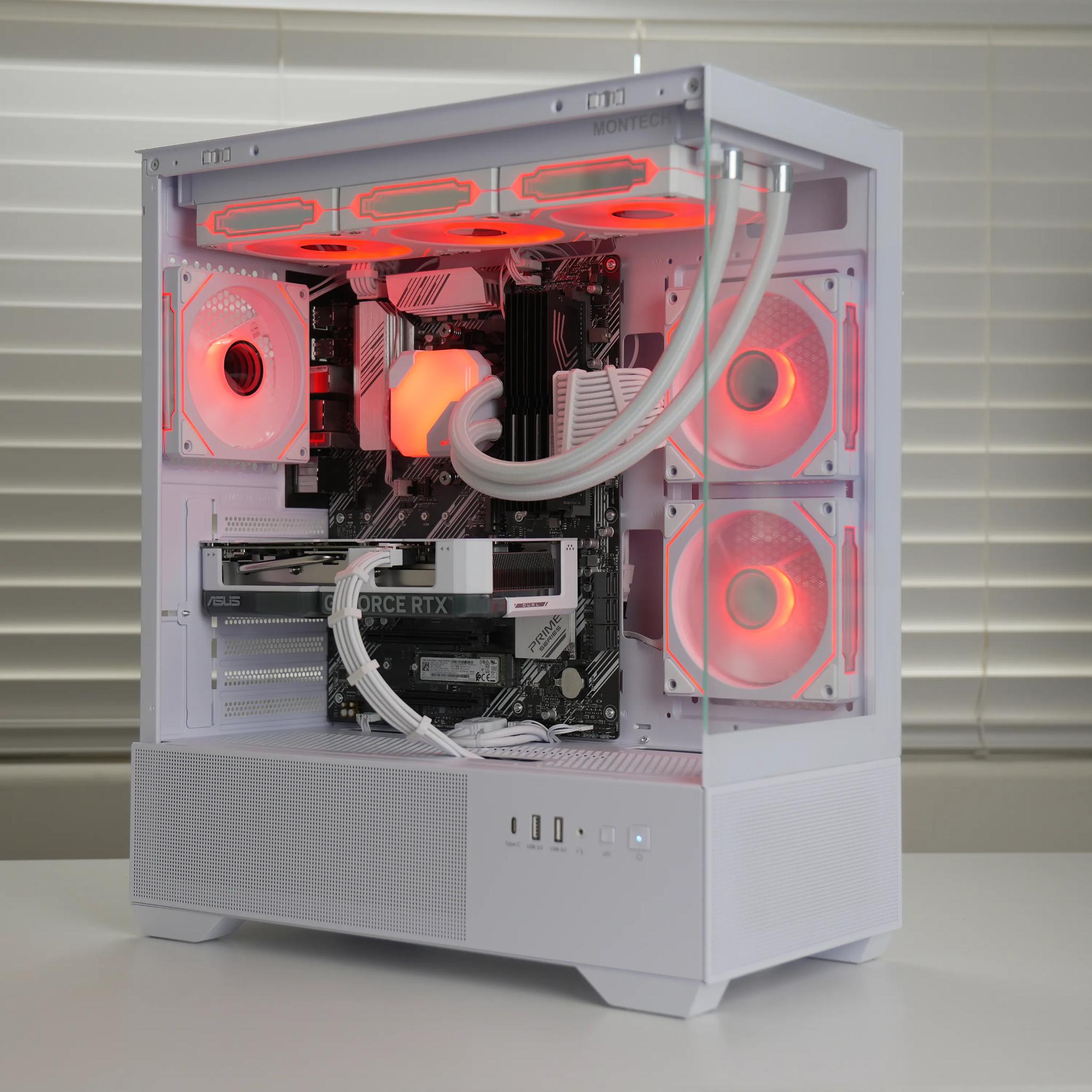 RTX 4060 | RYZEN 7 3700X | 32GB RAM | 1TB SSD | Wifi + BT | Windows 11 - Water Cooled Gaming PC