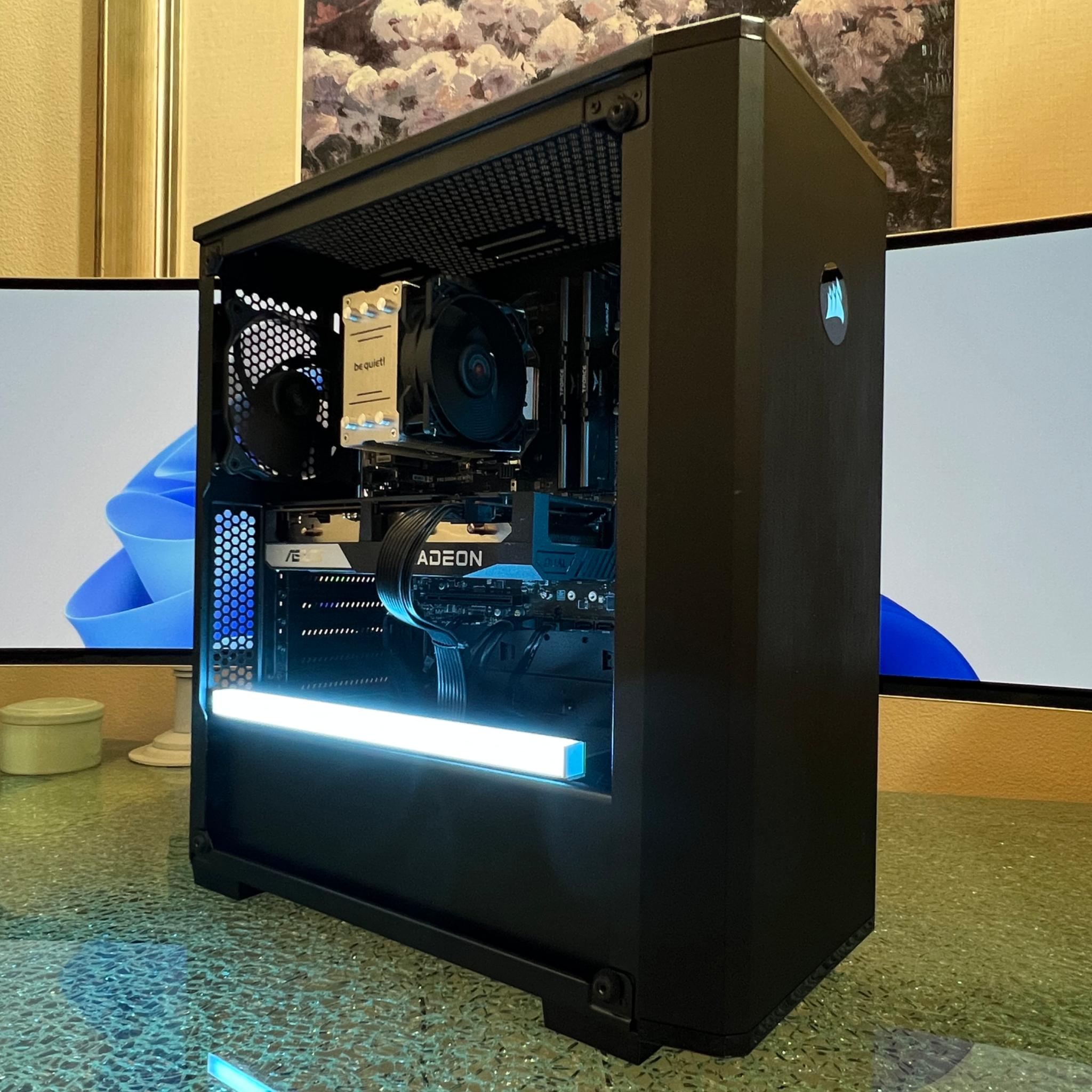 Corsair RGB AMD Custom Gaming PC | Ryzen 5 5600G | RX 6600 | 32 GB 3200MHz RAM | 500 GB SSD