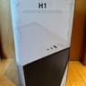 White NZXT H1 Mini ITX Case with PSU, AIO, and Riser Card (Lightly Used, In Box, Riser NOT upgraded)