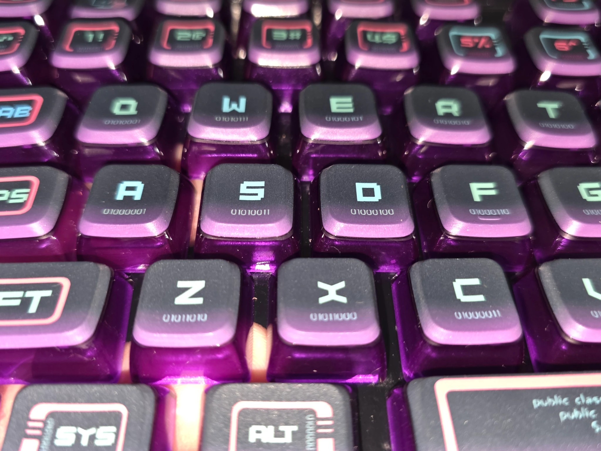 Piifox cyber punk Asa profile keycap set