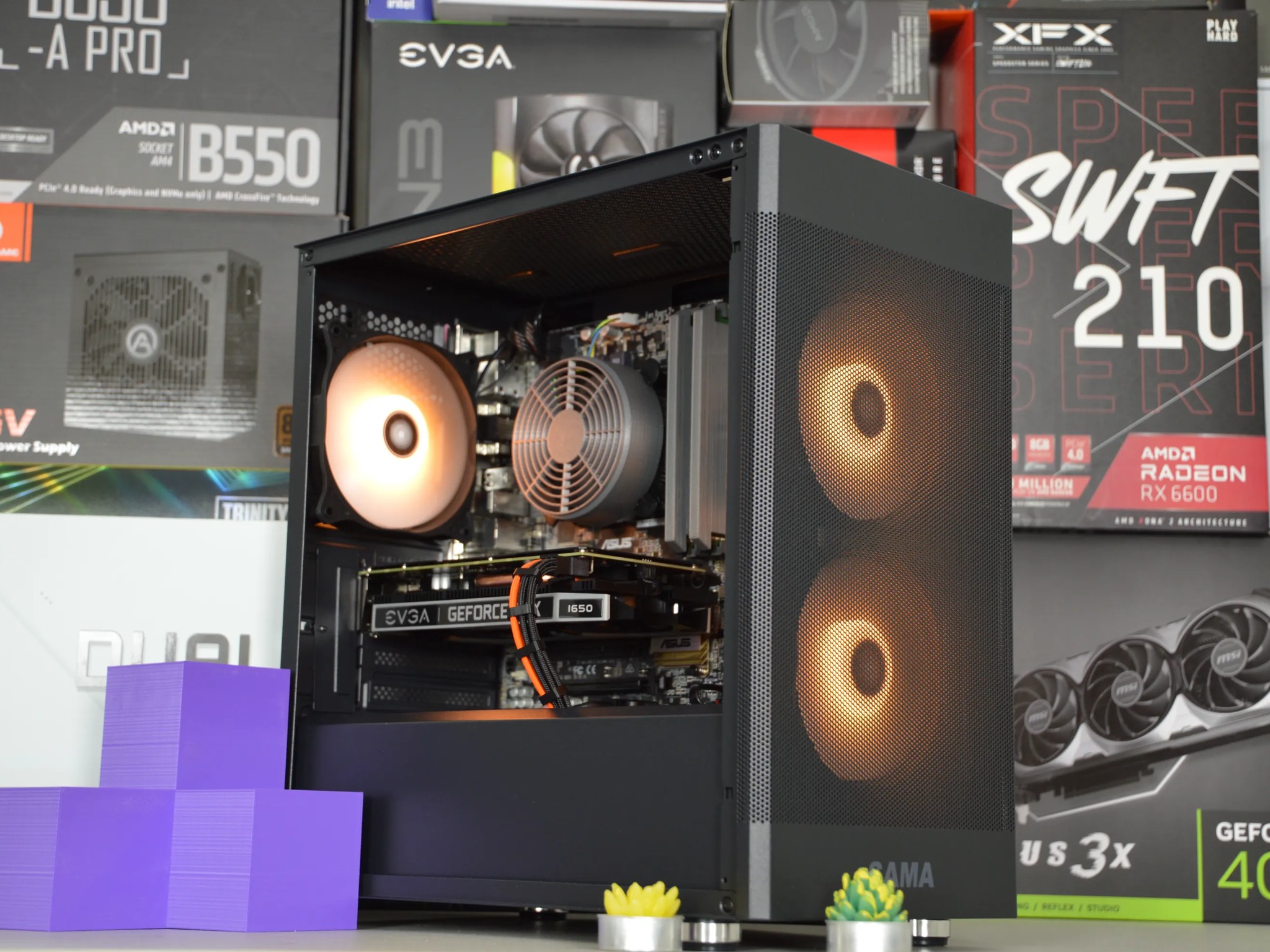 ⚫VALUE PC🟠| GTX 1650 4GB | INTEL i5 7500 | 16GB DDR4 RAM | 512GB SATA SSD | Midnight Orange |