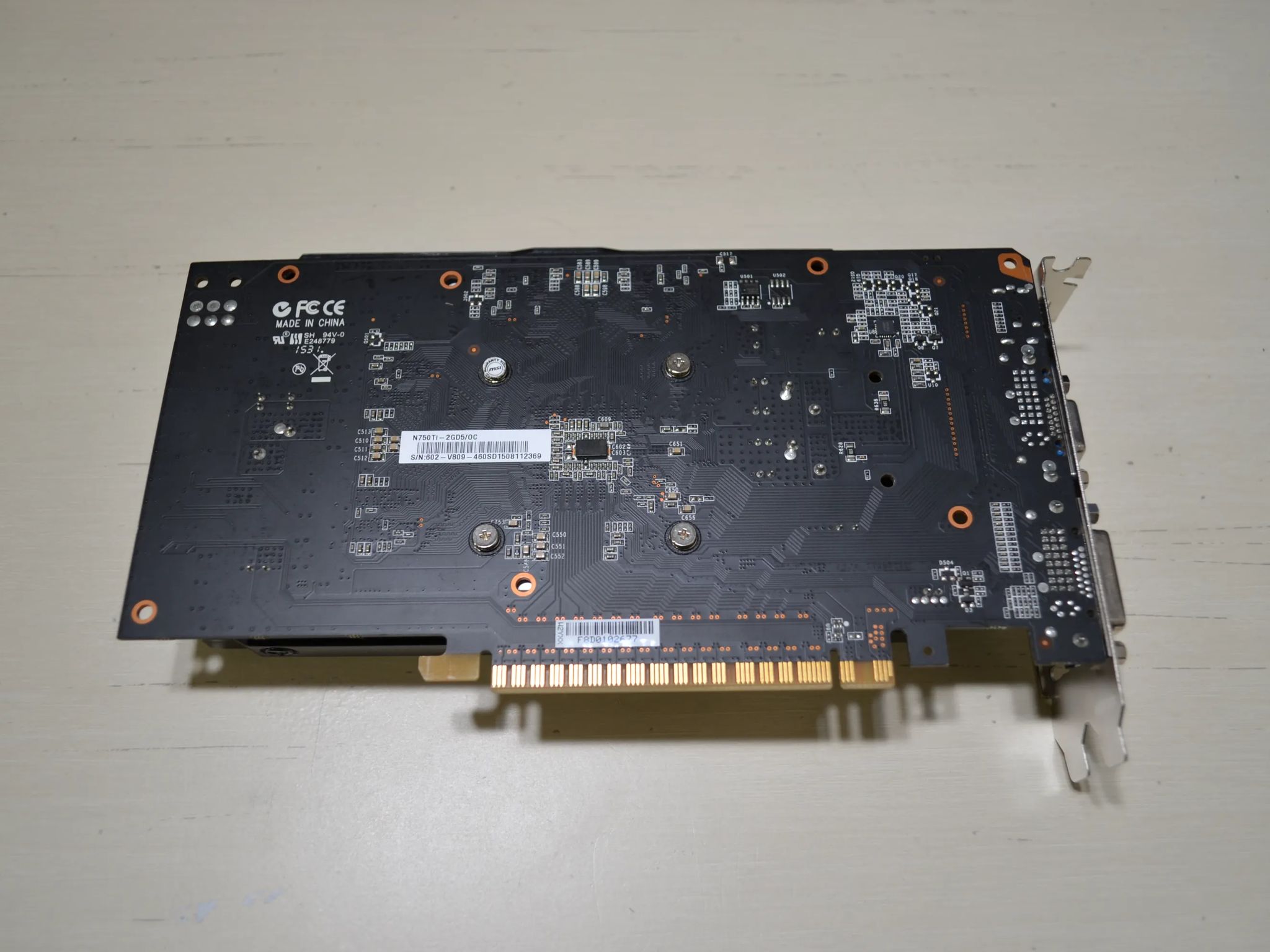 MSI Nvidia GeForce GTX 750ti; PCI-e HDMI DVI Graphics Card 2GB Vram DDR5